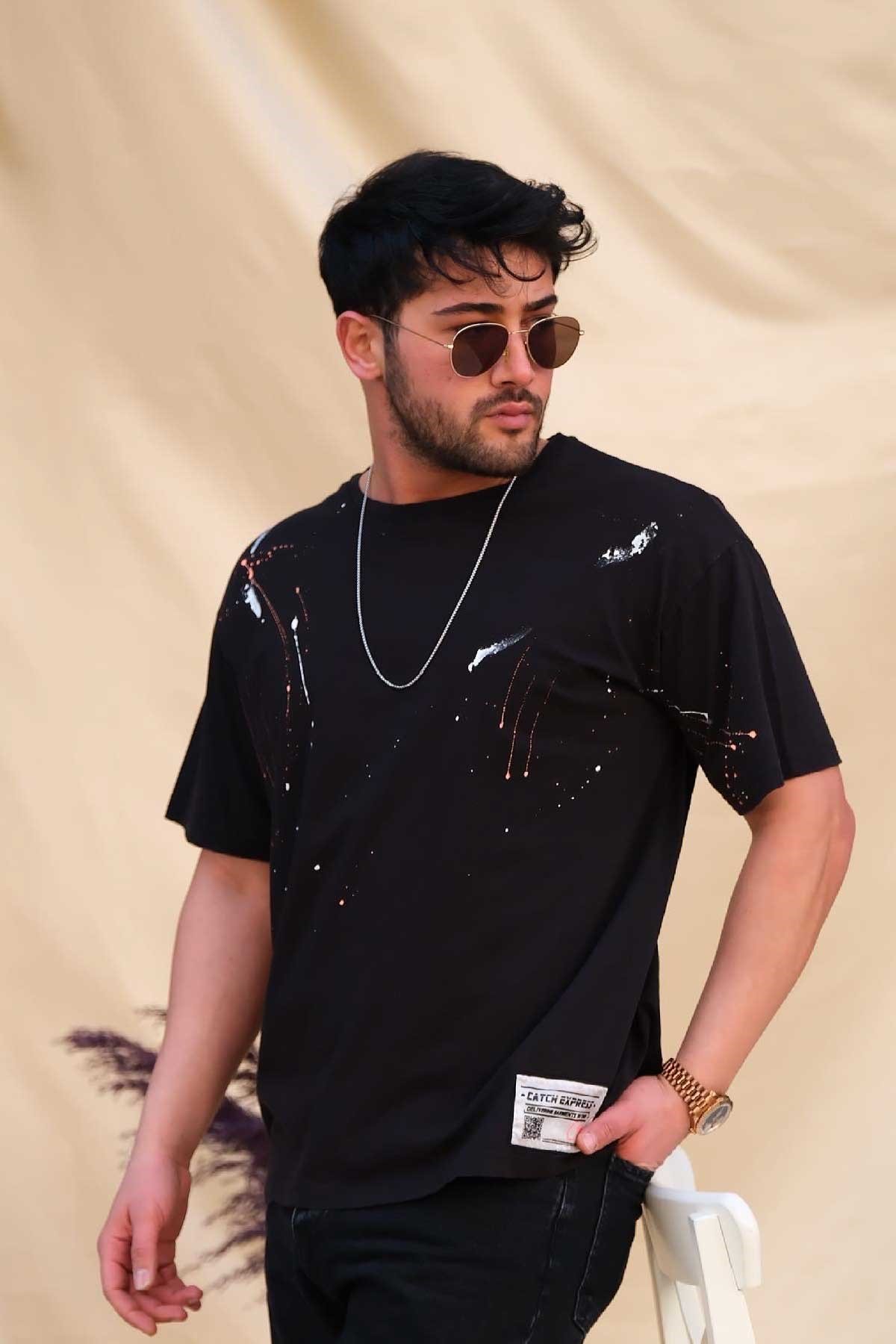 Regular Fit T-Shirt Siyah 