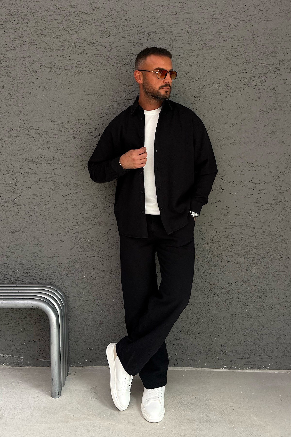 Siyah Gabardin Takım