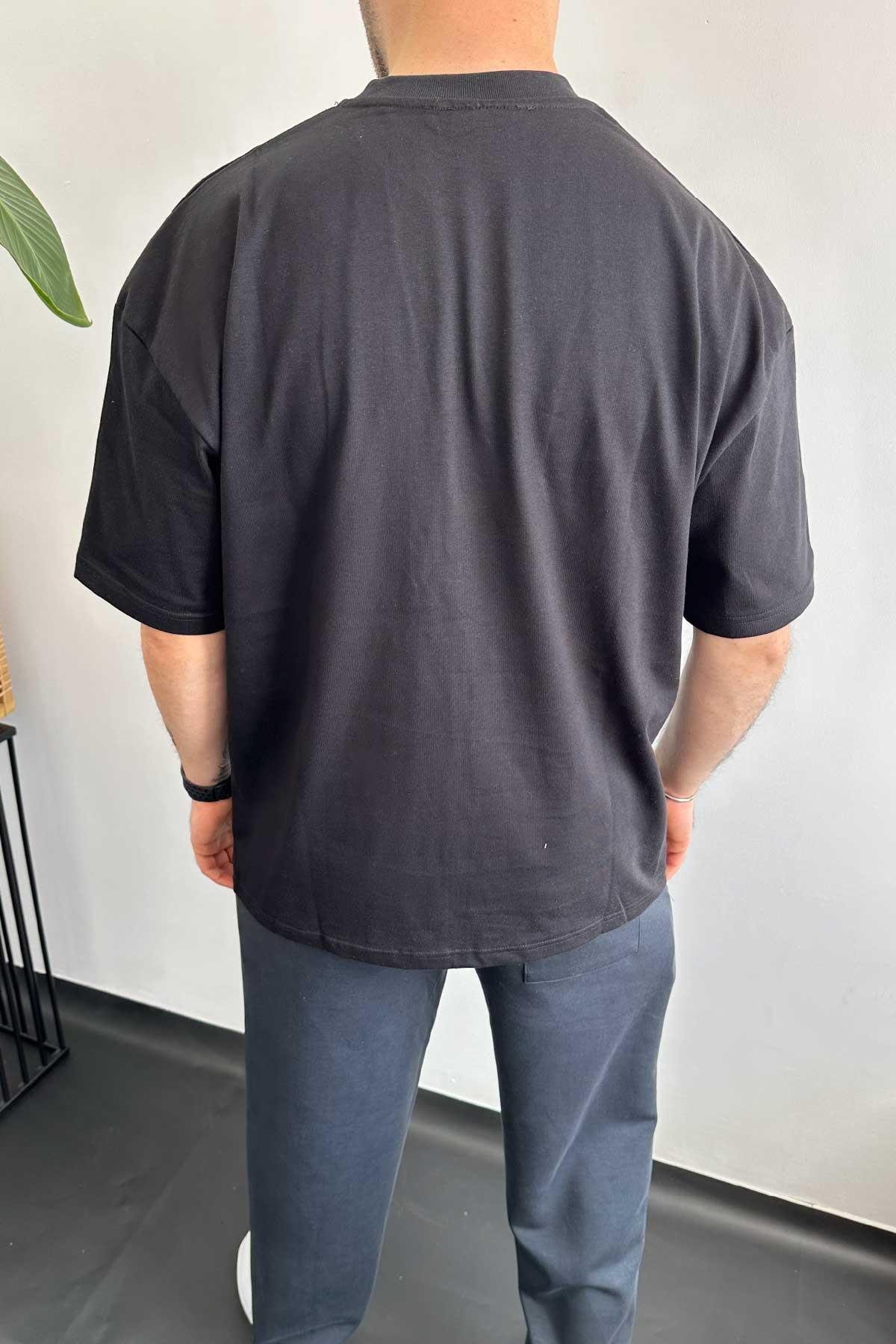 Siyah San Francisco Oversize T-Shirt