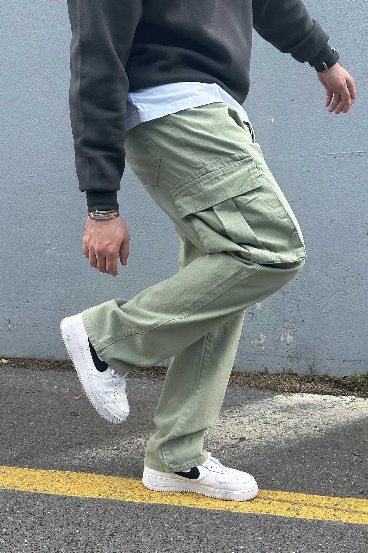 Su Yeşili Kargo Pantolon