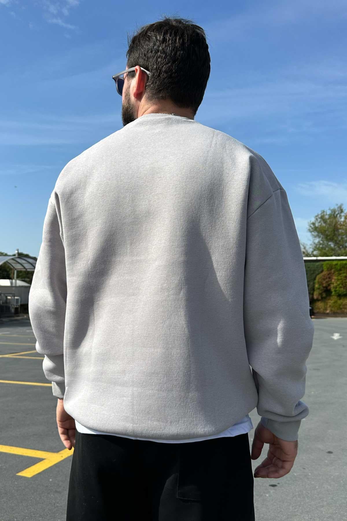Taş Rengi Basic Sweat