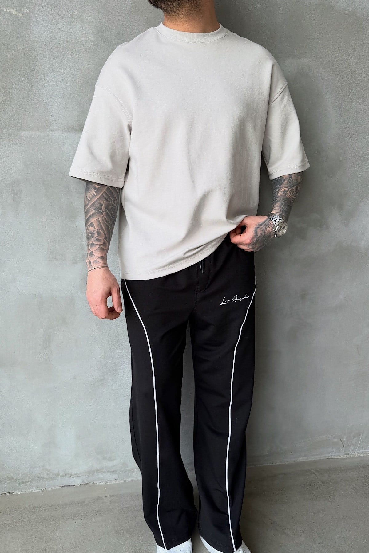 Taş Rengi Basic T-Shirt