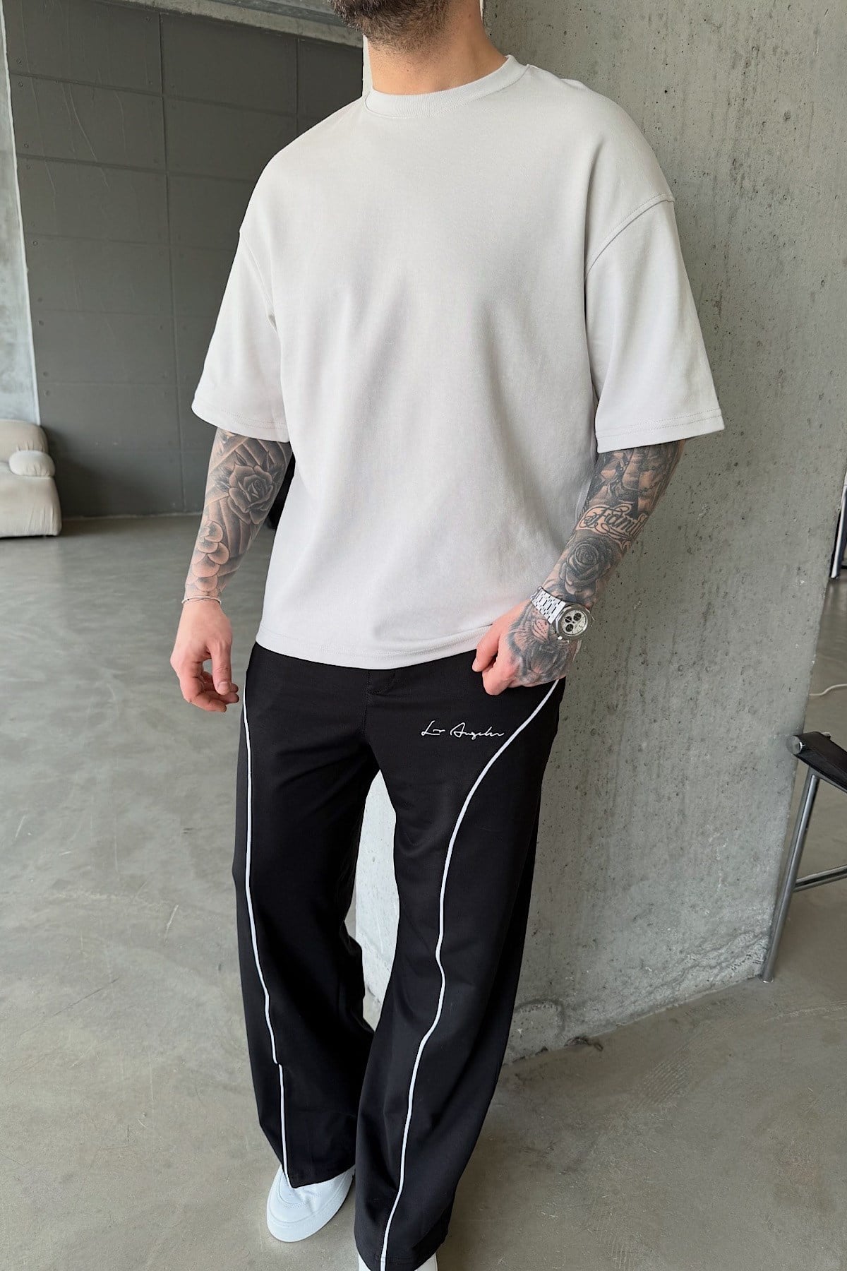 Taş Rengi Basic T-Shirt