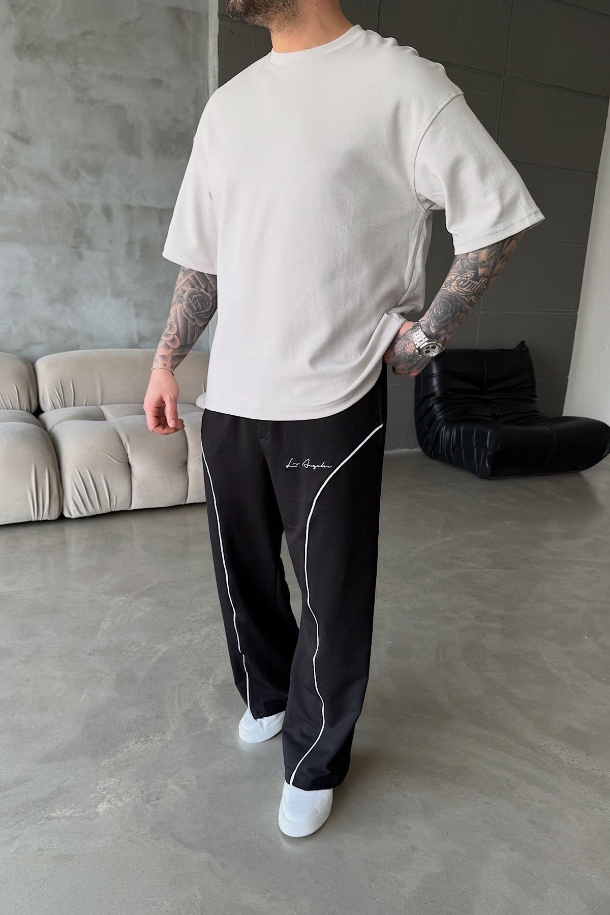 Taş Rengi Basic T-Shirt
