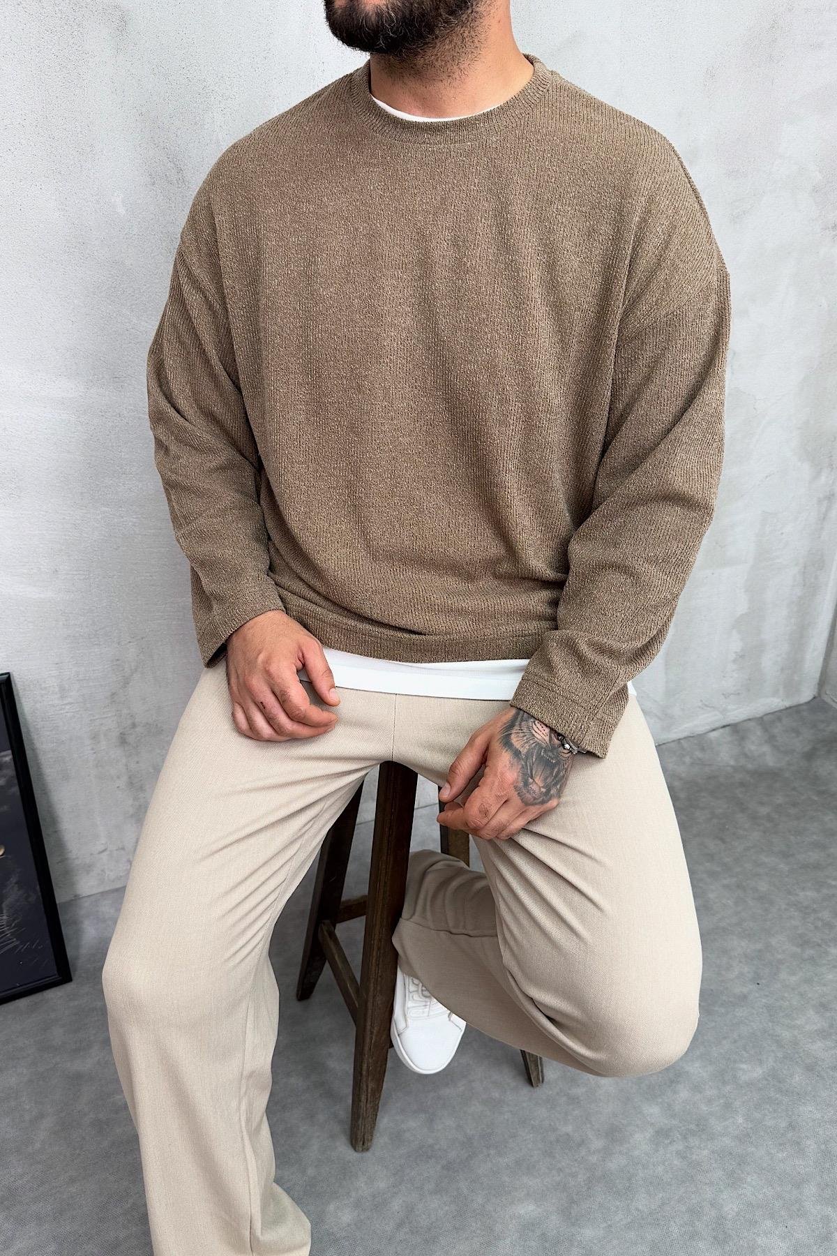 Toprak Renk İnce Triko