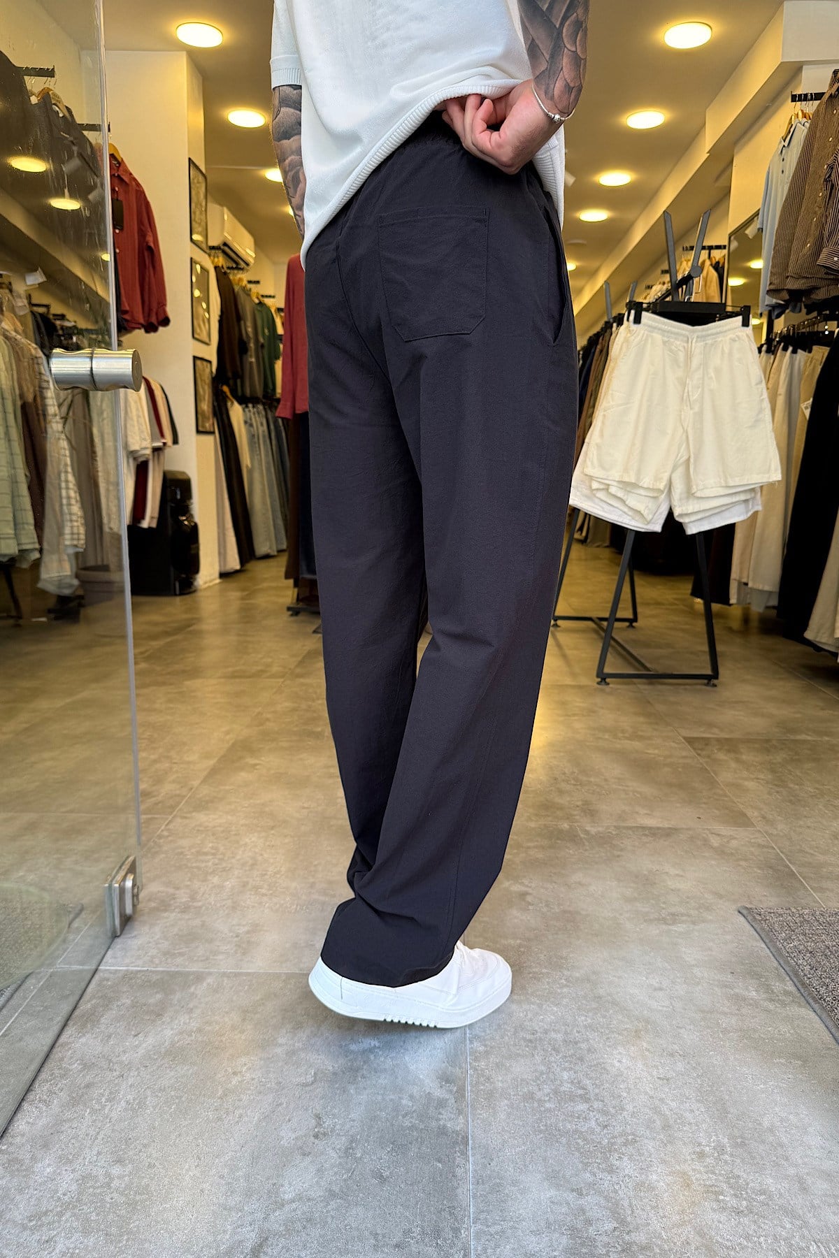 Yazlık İnce Gabardin Baggy Pantolon 
