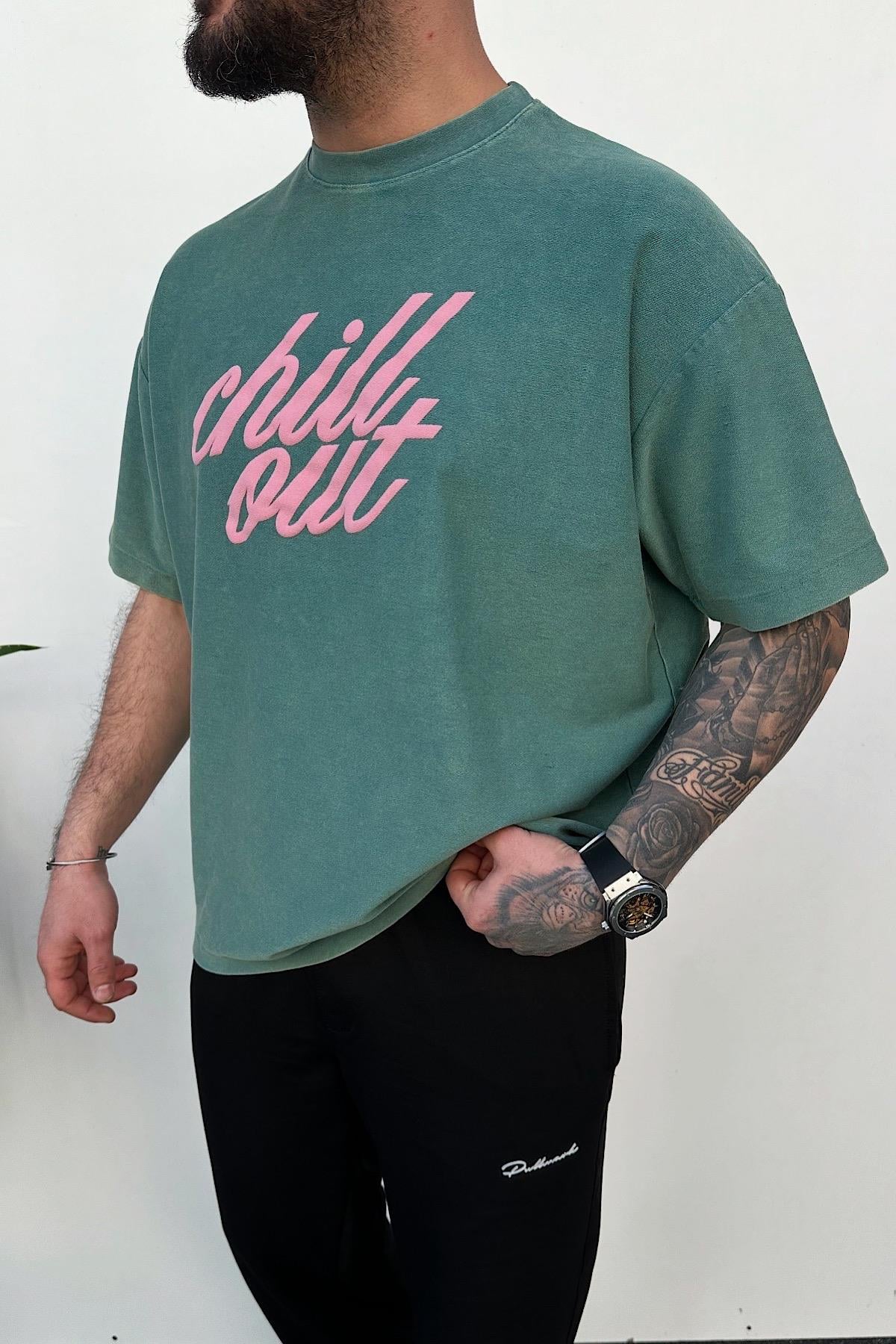 Yeşil Chill Out T-Shirt