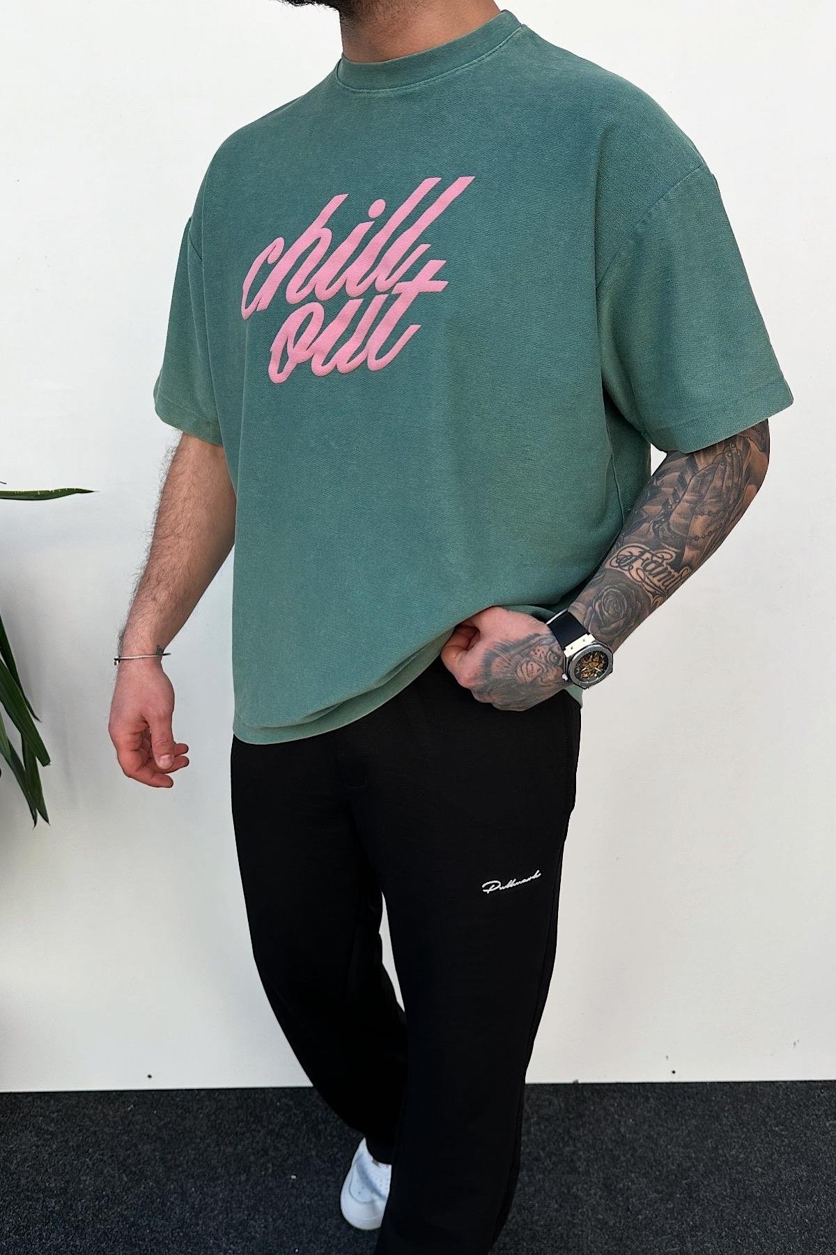 Yeşil Chill Out T-Shirt