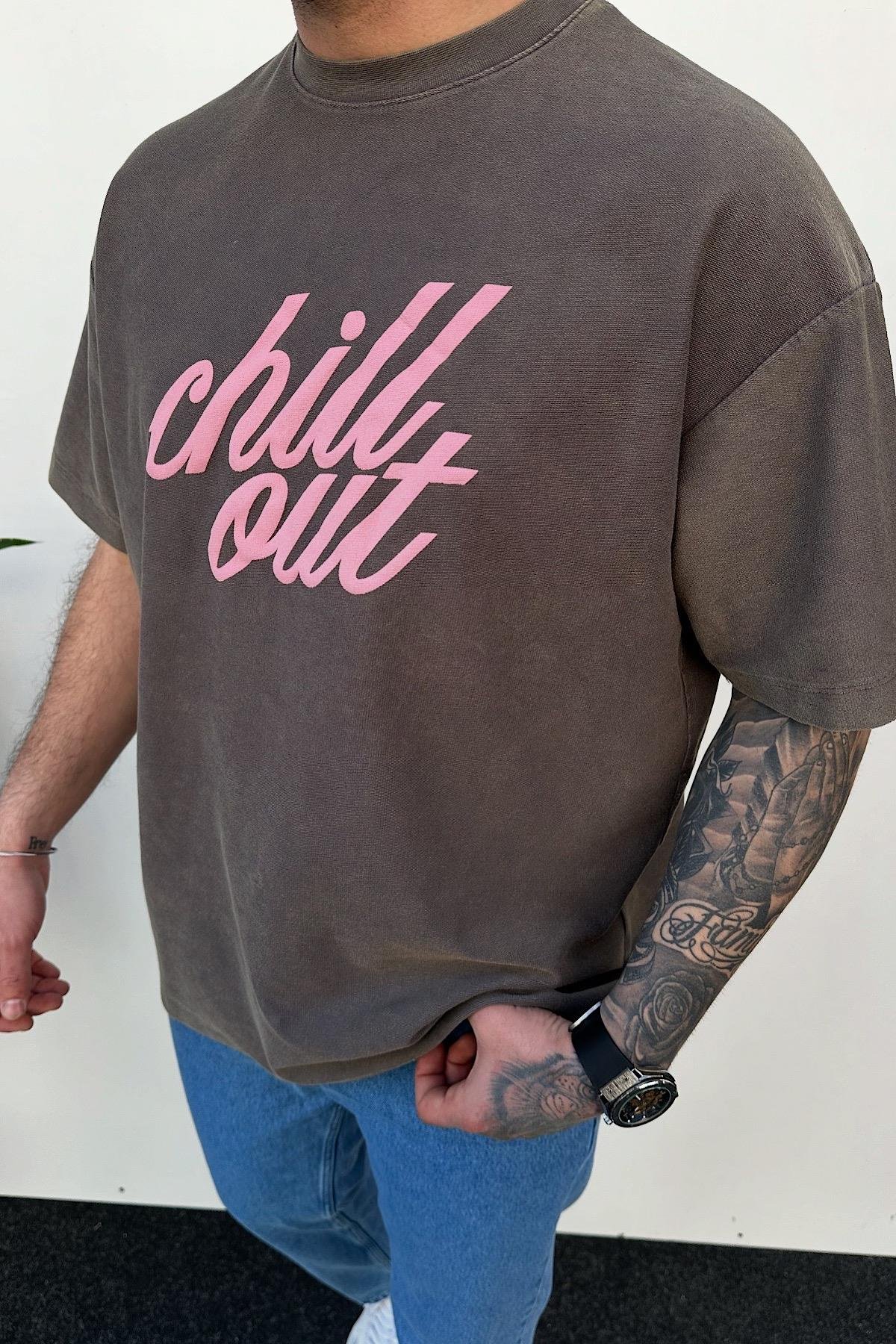 Yıkamalı Chill Out T-Shirt