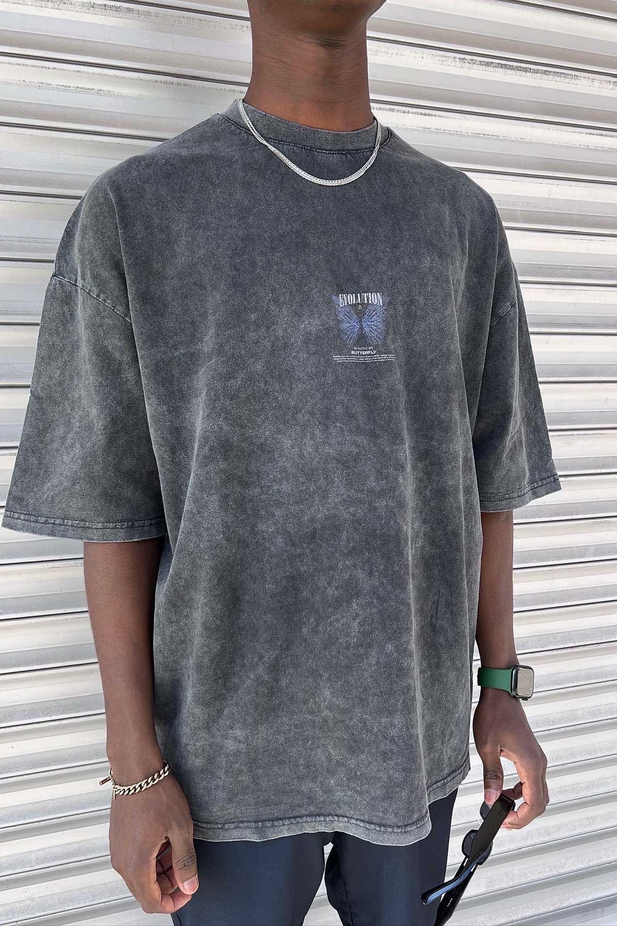 Yıkamalı Oversize T-Shirt