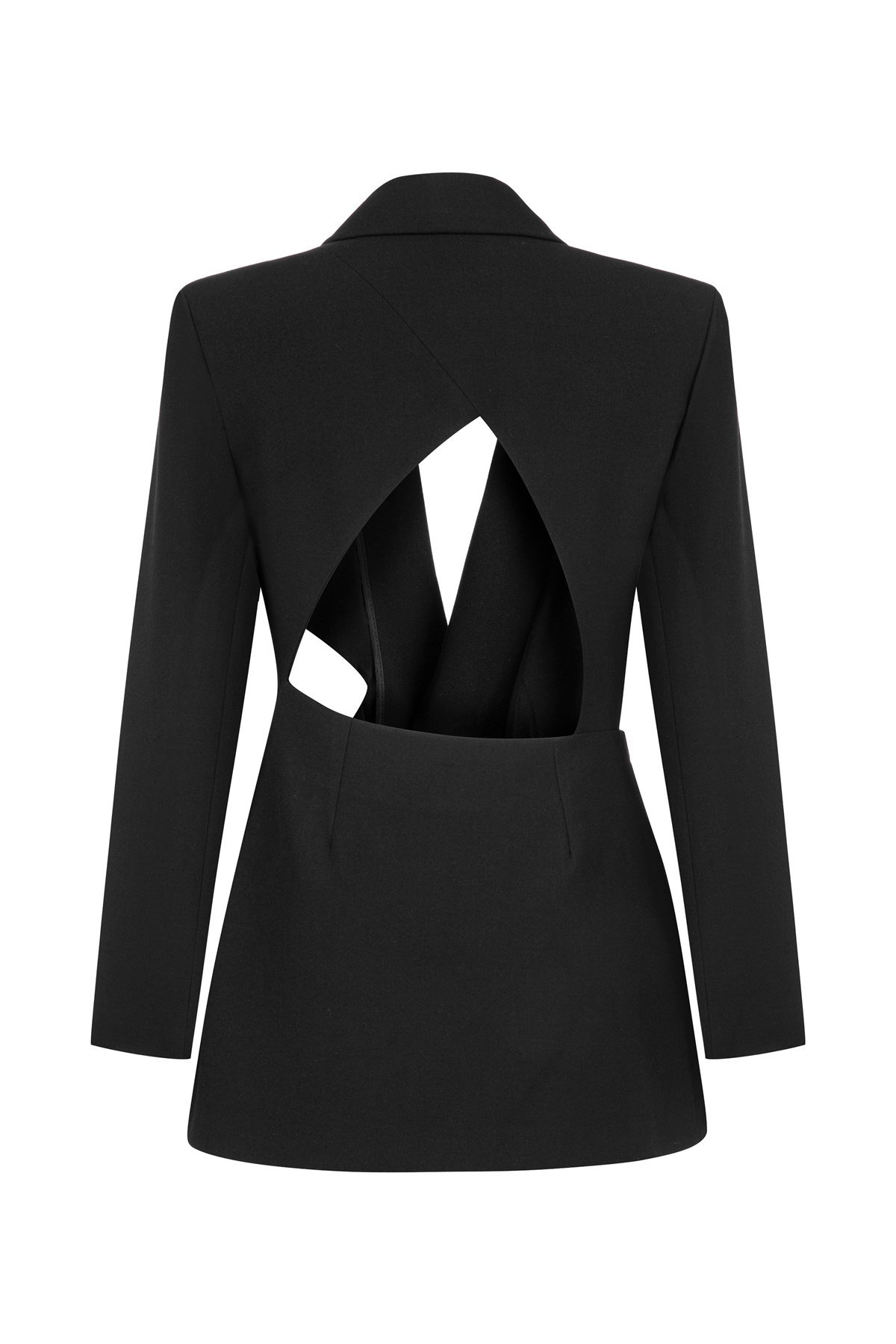 Bea Asimetrik Siyah Blazer Ceket