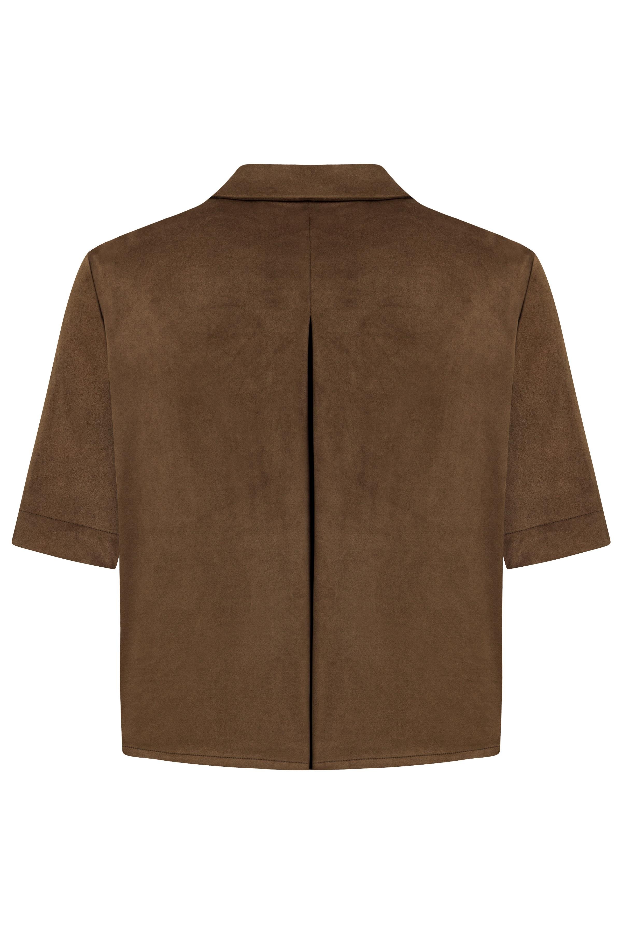 BETTY SUEDE BROWN SHIRT