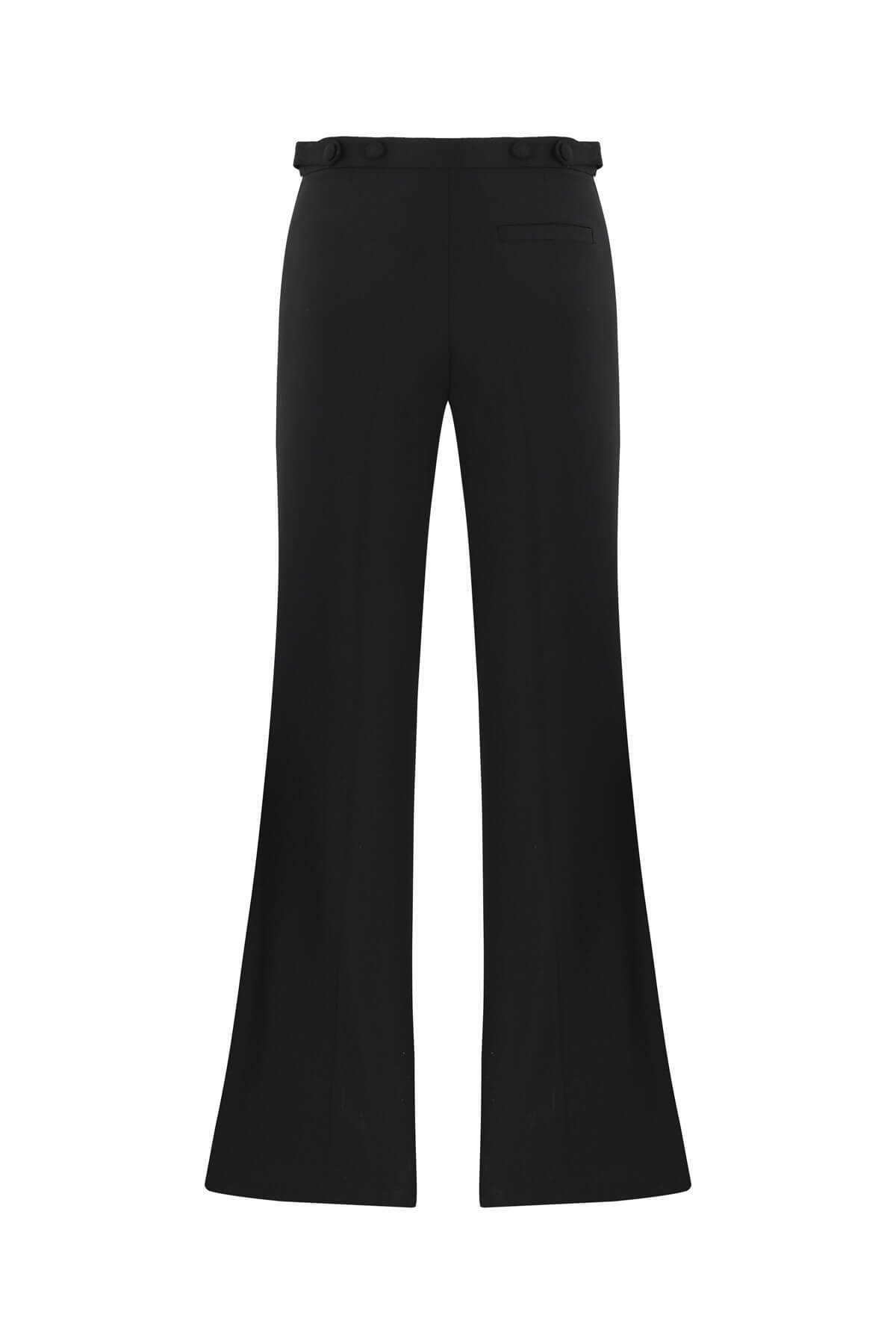 BLACK PIPED ALBA PANTS BLACK