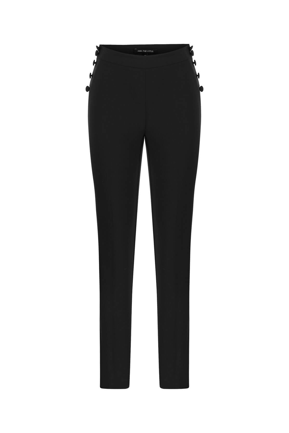 BUTTONED PANTS BLACK