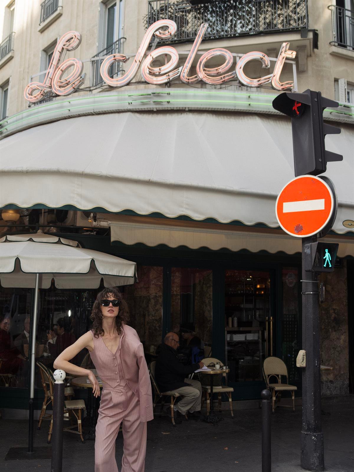 CLÉO AÇIK PEMBE YELEK