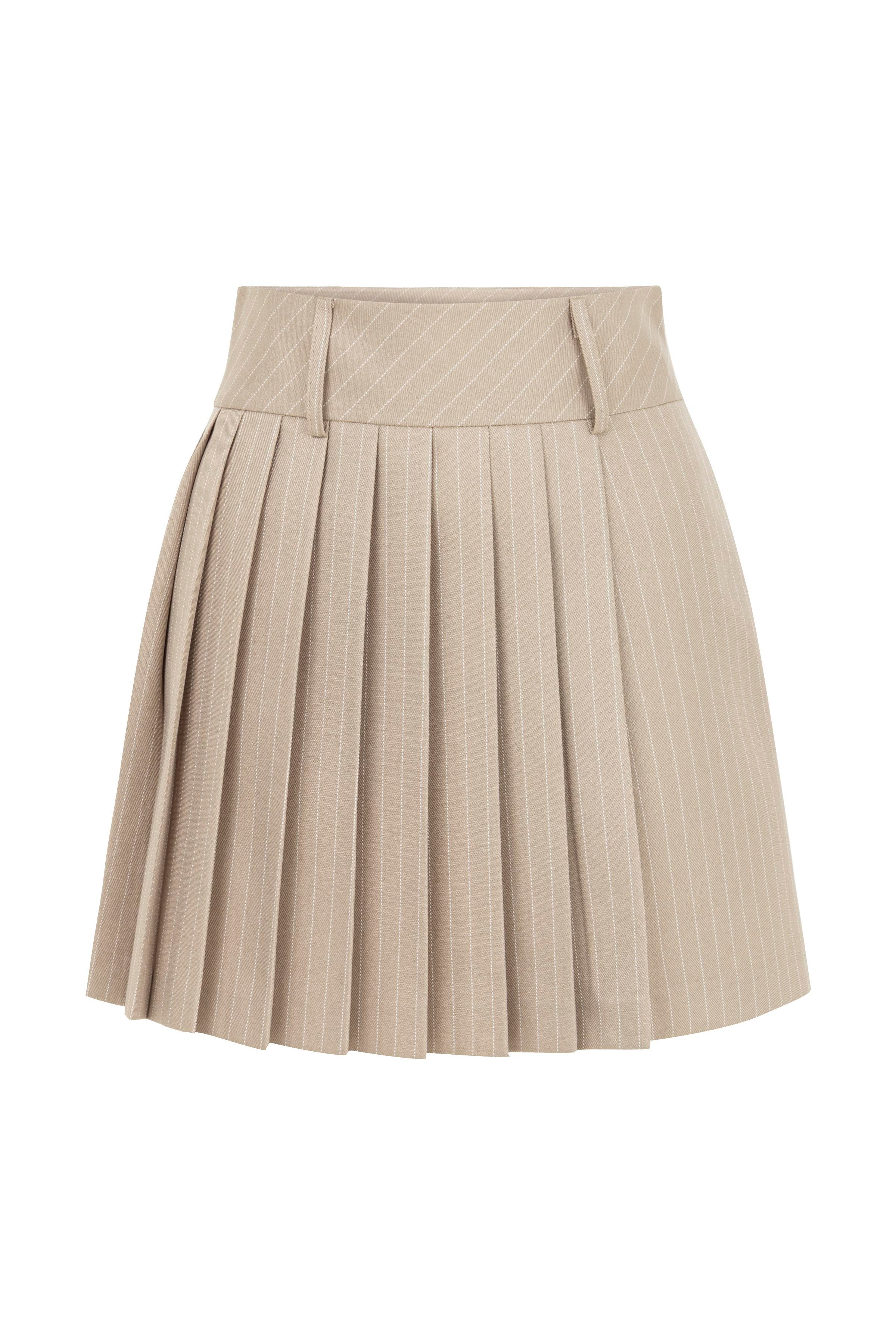 CLÉO BEJ PİLELİ ETEK