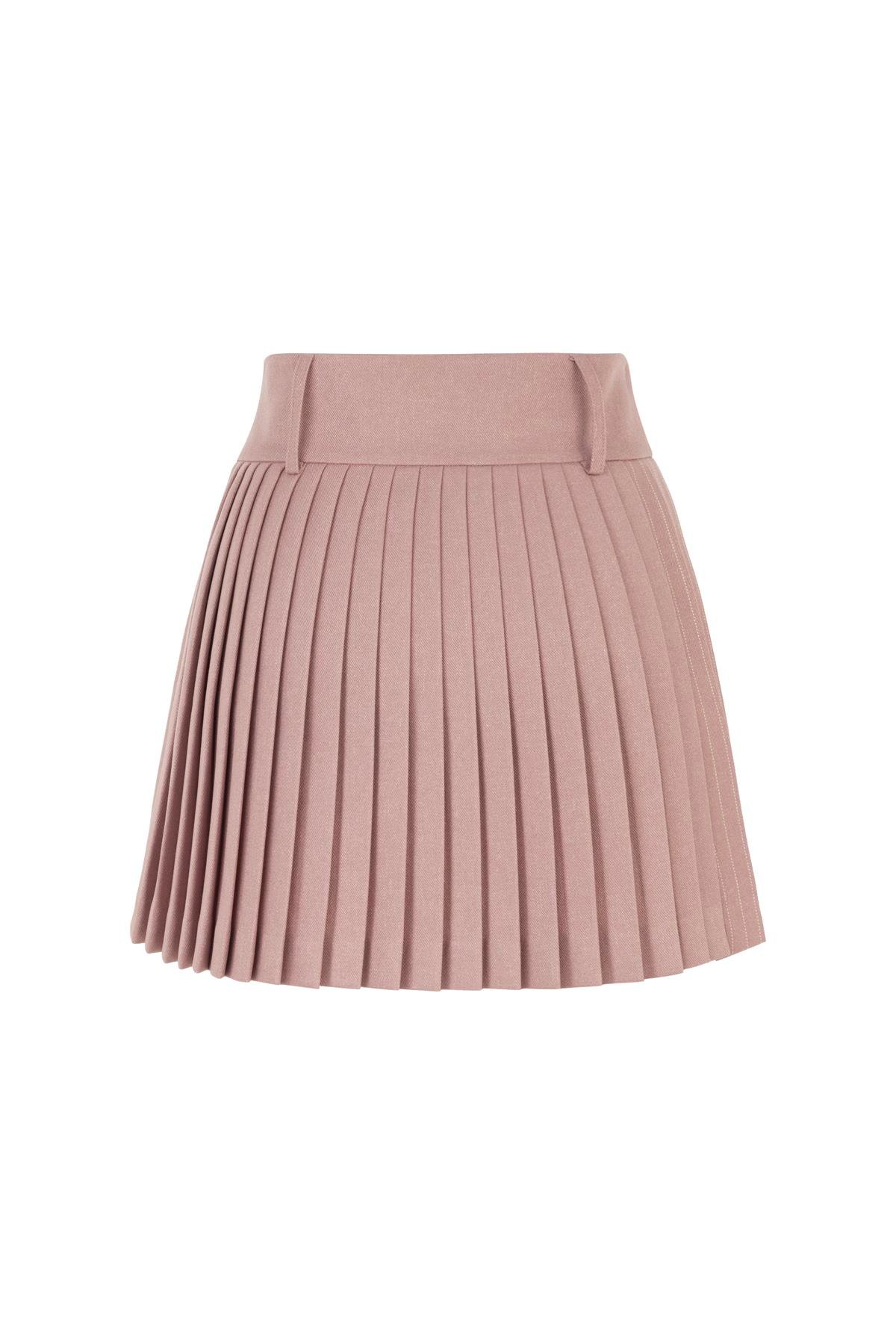 Cléo Light Pink Pleated Skirt