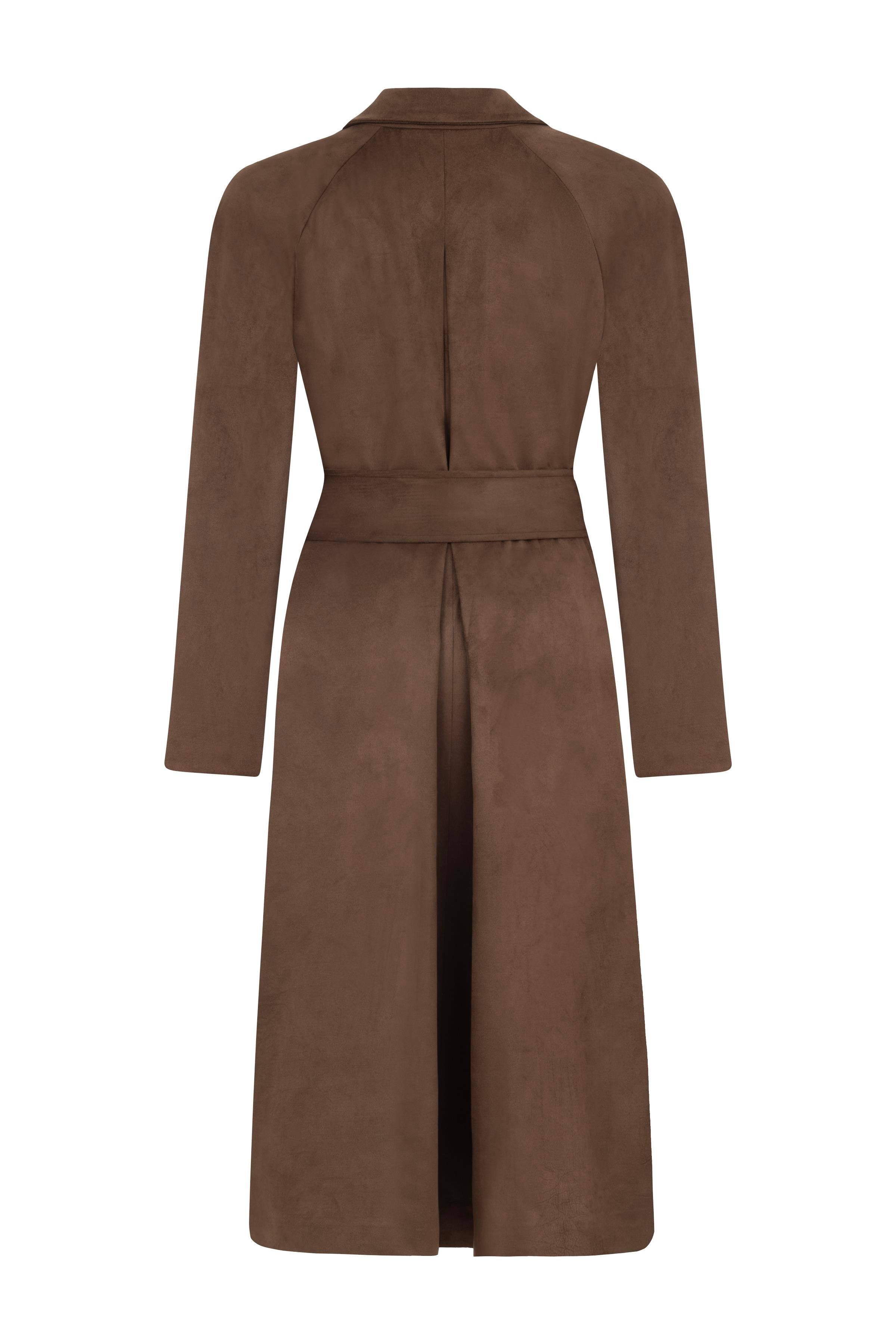 FLORA SUEDE COAT      