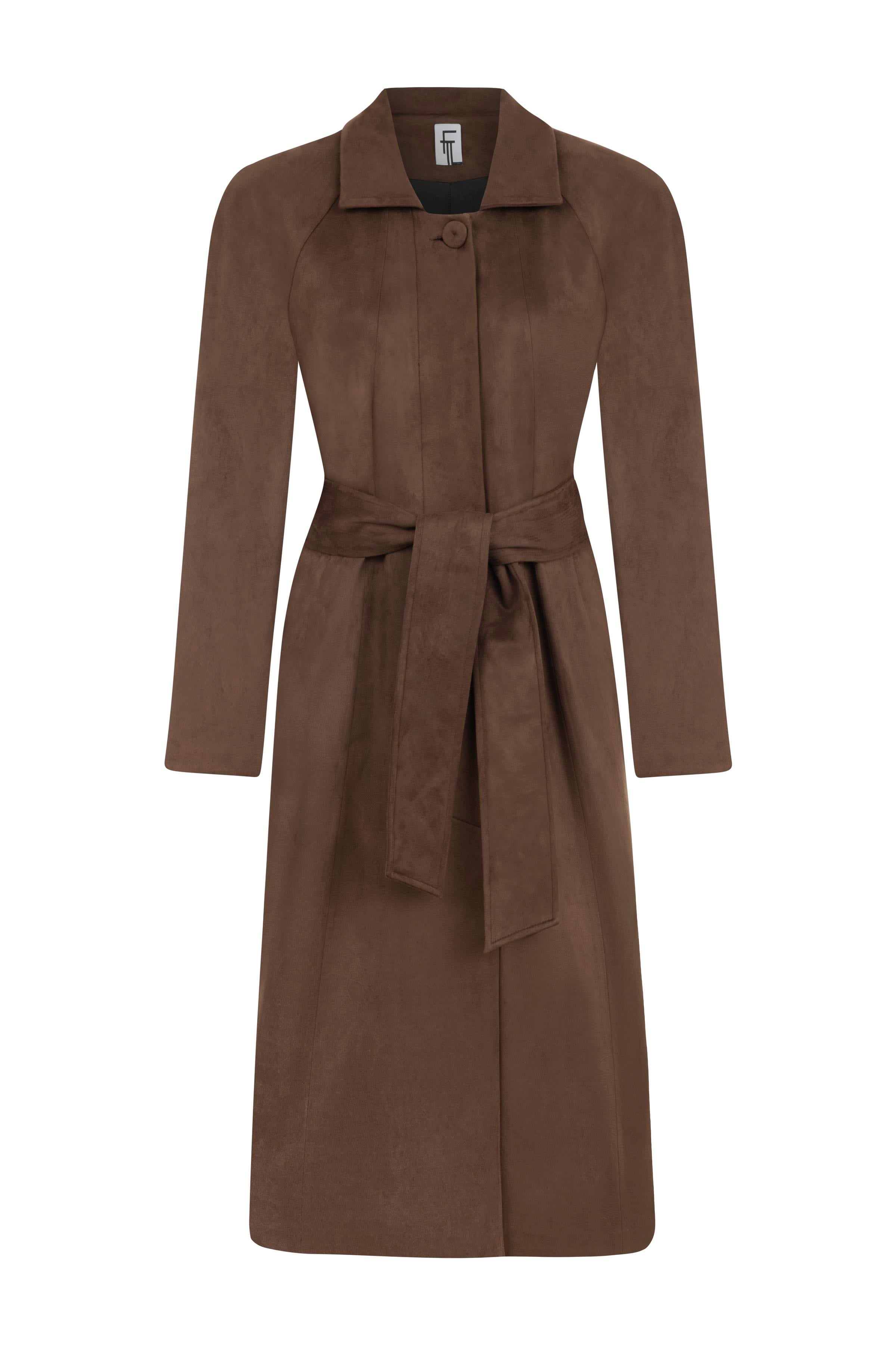 FLORA SUEDE COAT      