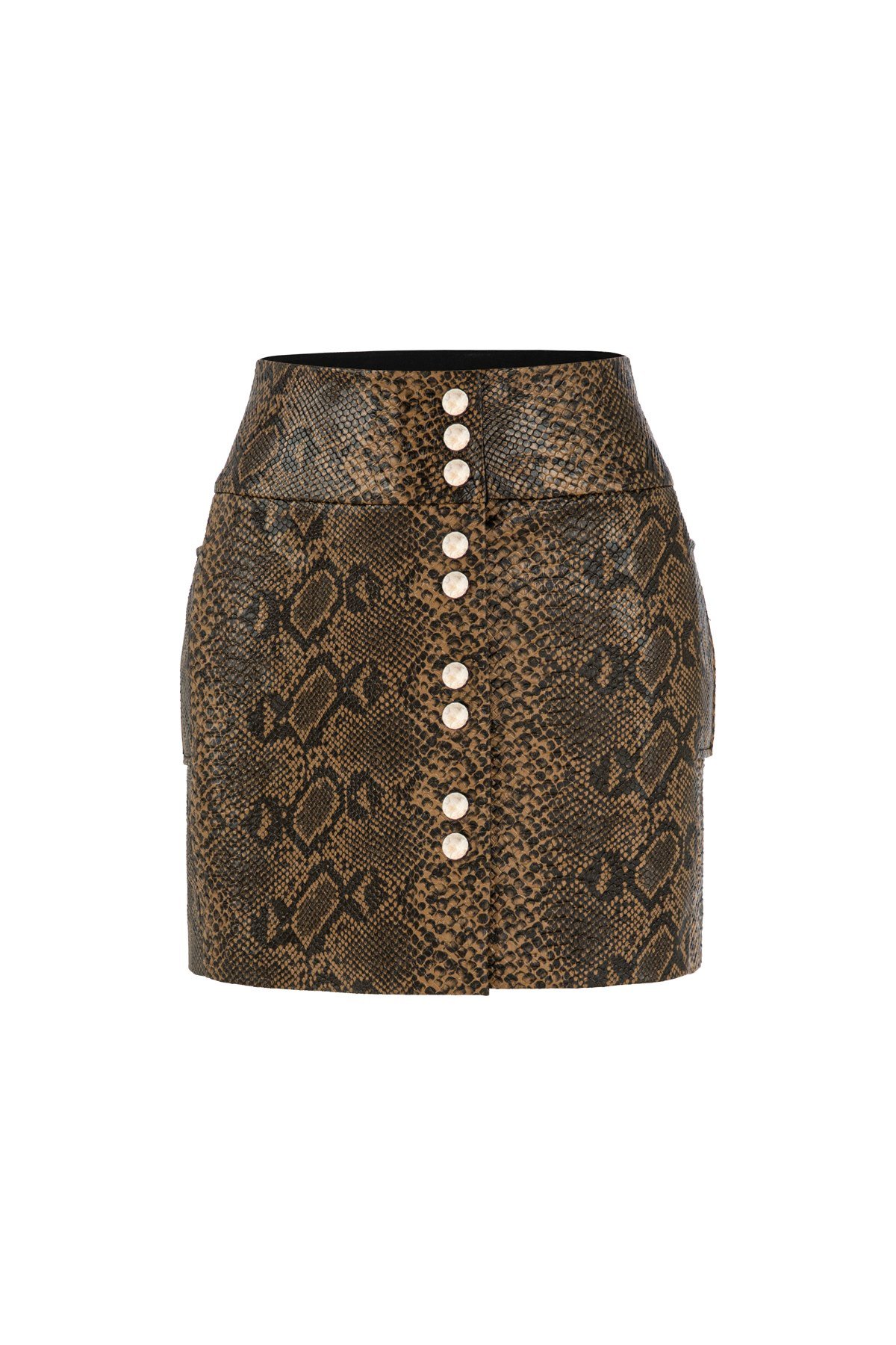 Larissa Siyah ve Kahve Mini Etek