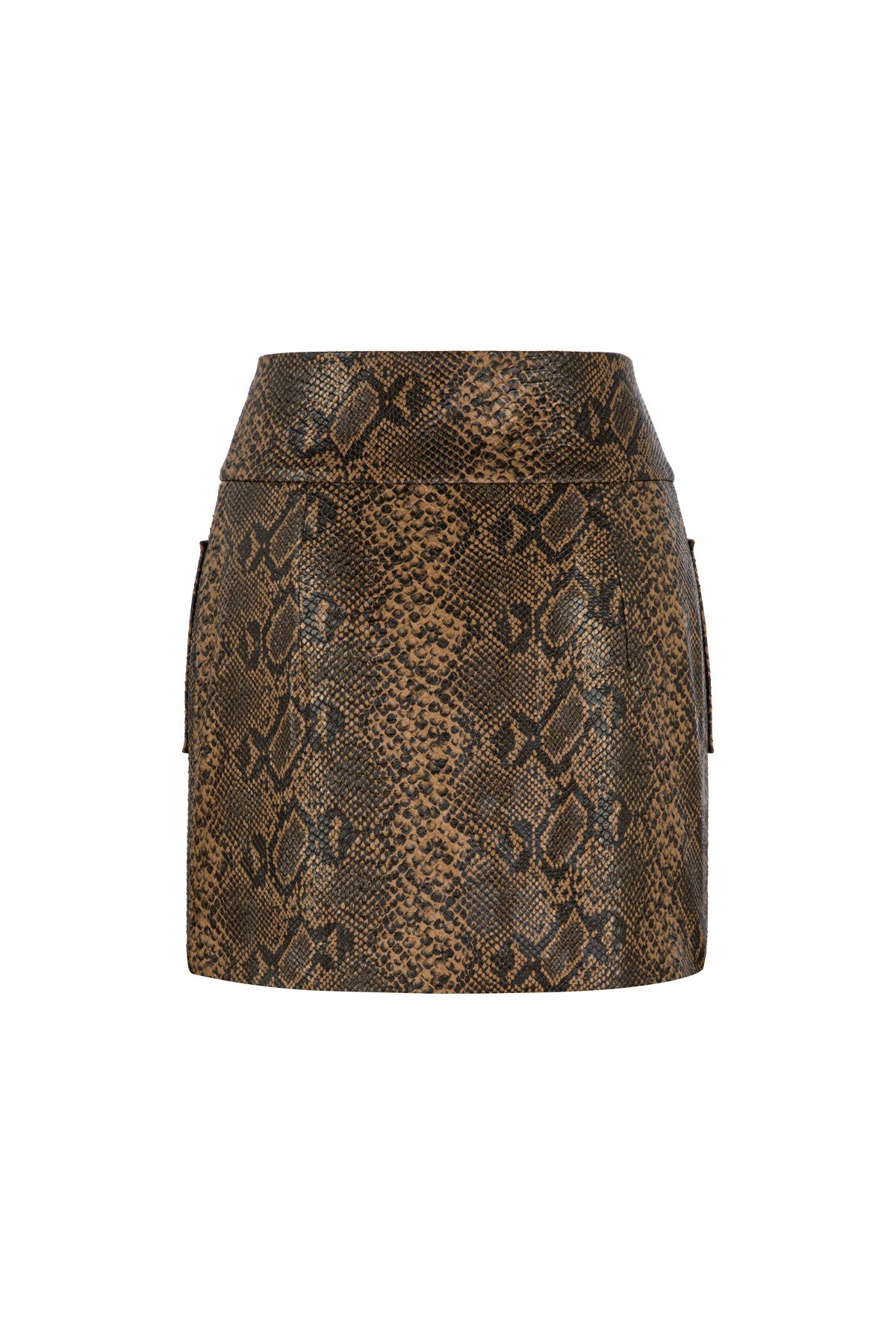 Larissa Siyah ve Kahve Mini Etek