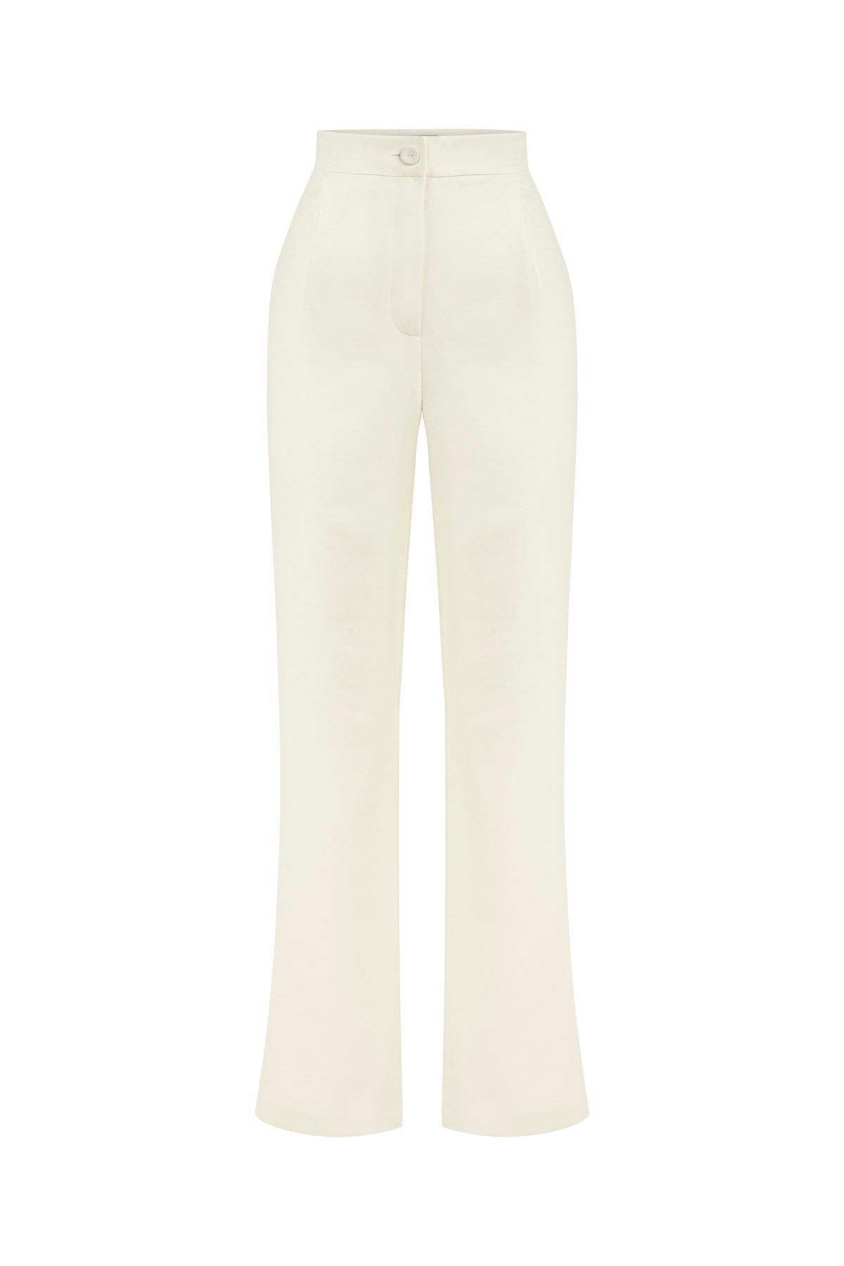 Norma Bol Paça Ekru Pantolon