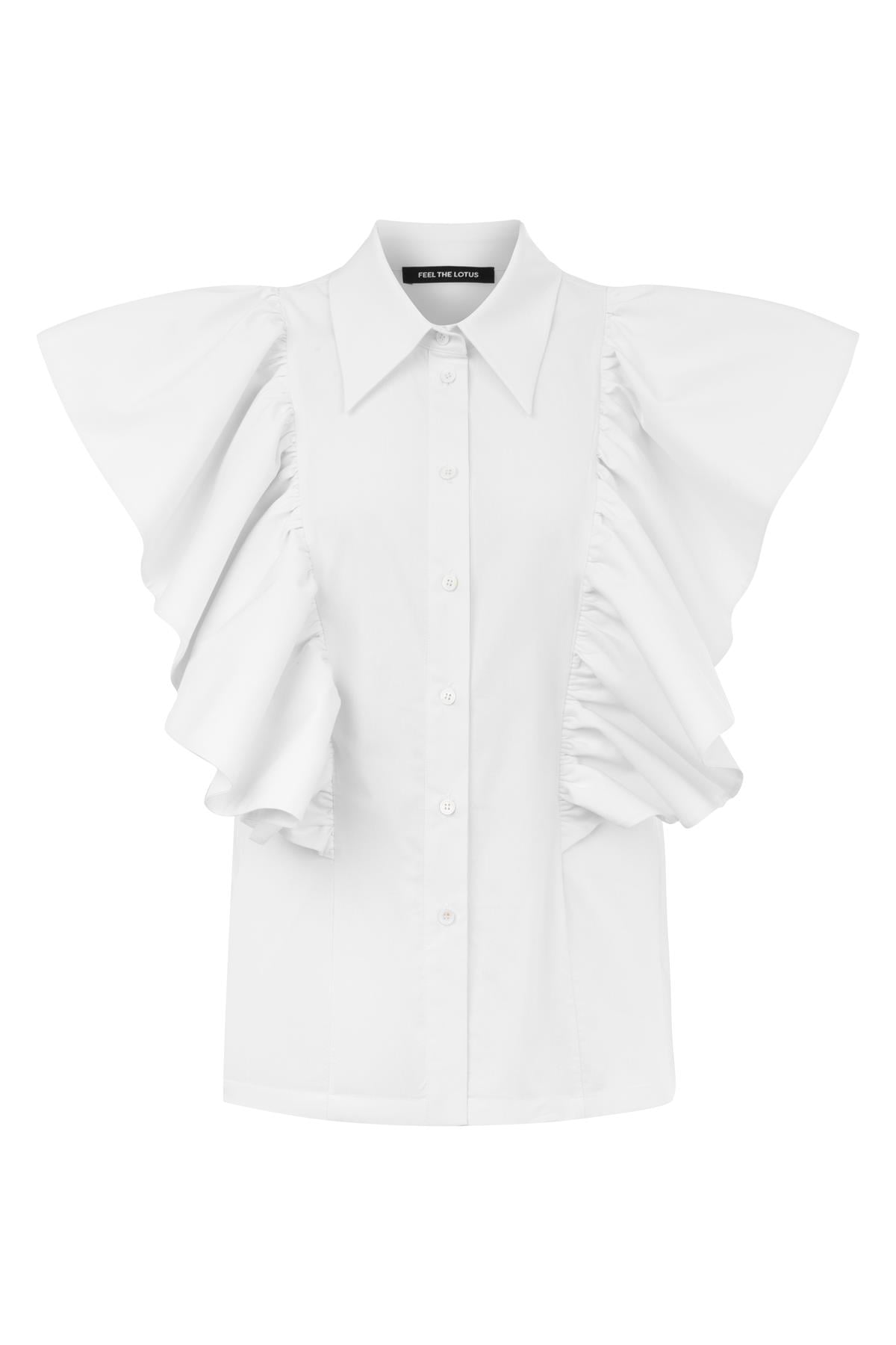 Rene White Poplin Shirt