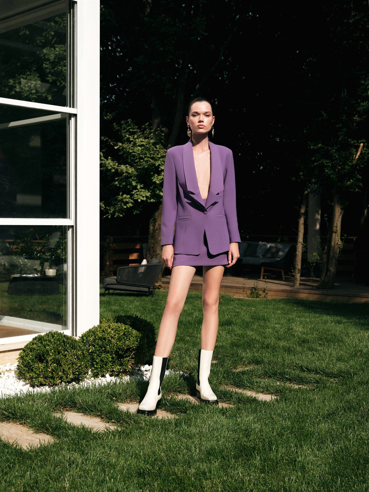 Star Lotus Mor Ceket