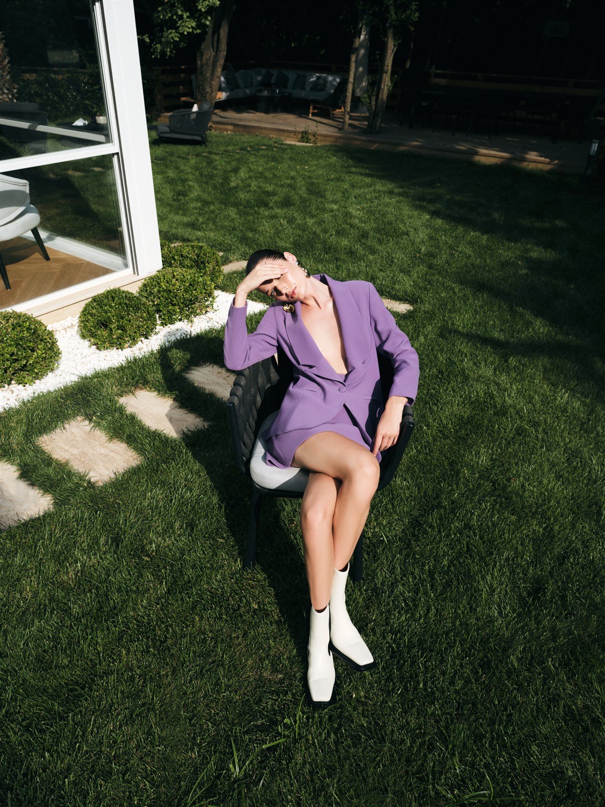 Star Lotus Mor Ceket