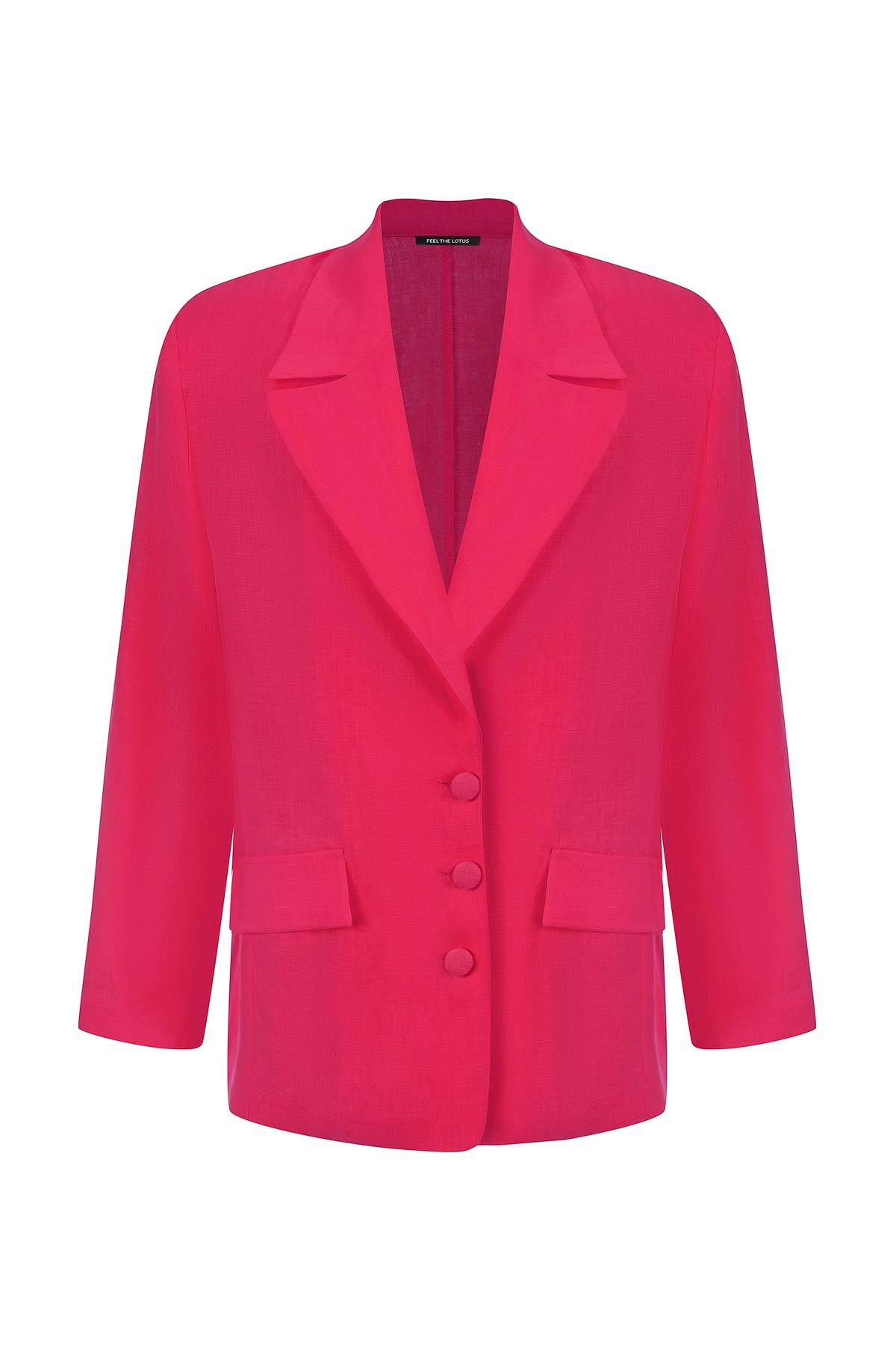 Yanı Açık Pembe Ceket