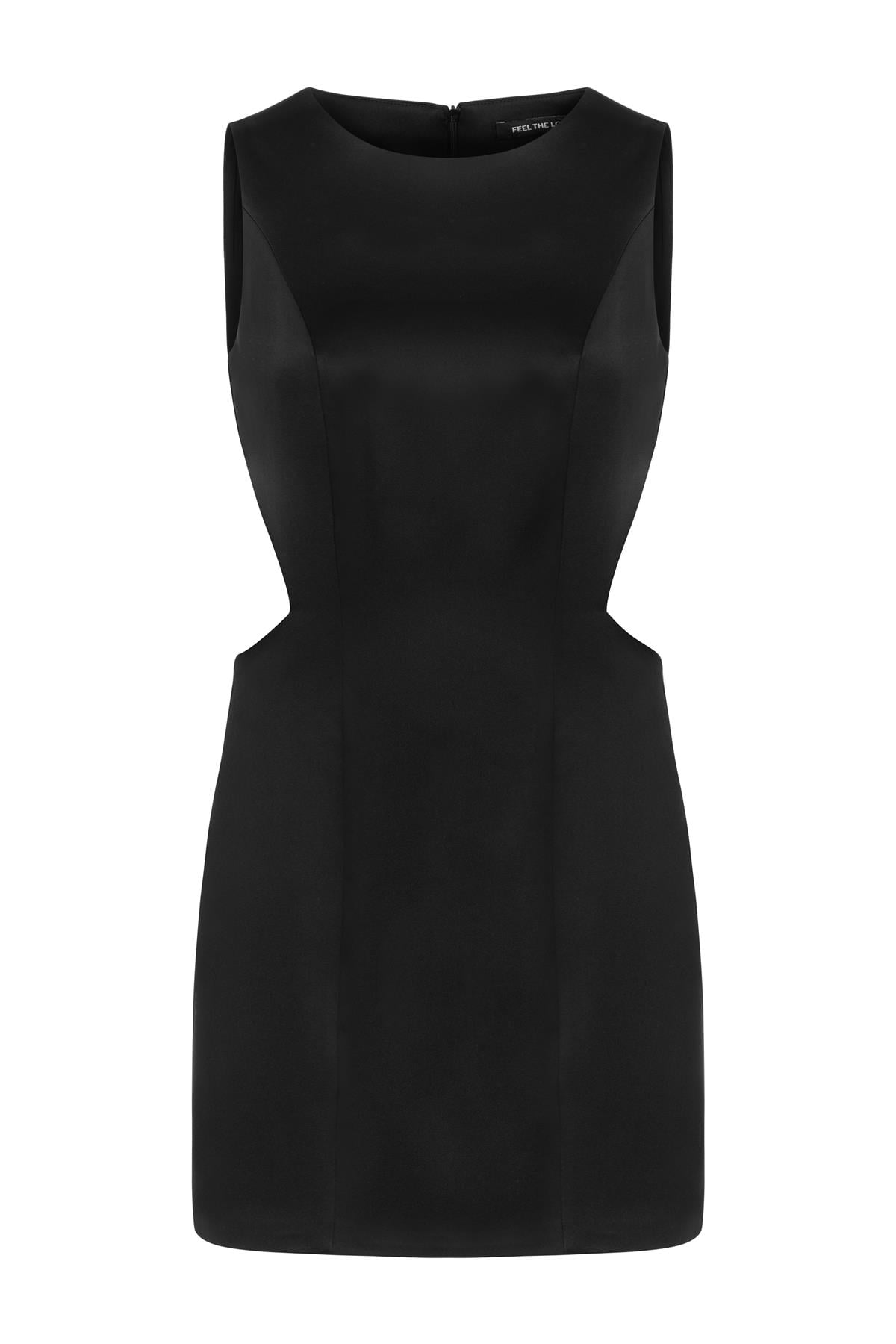 Sober Cut Out Black Dress 