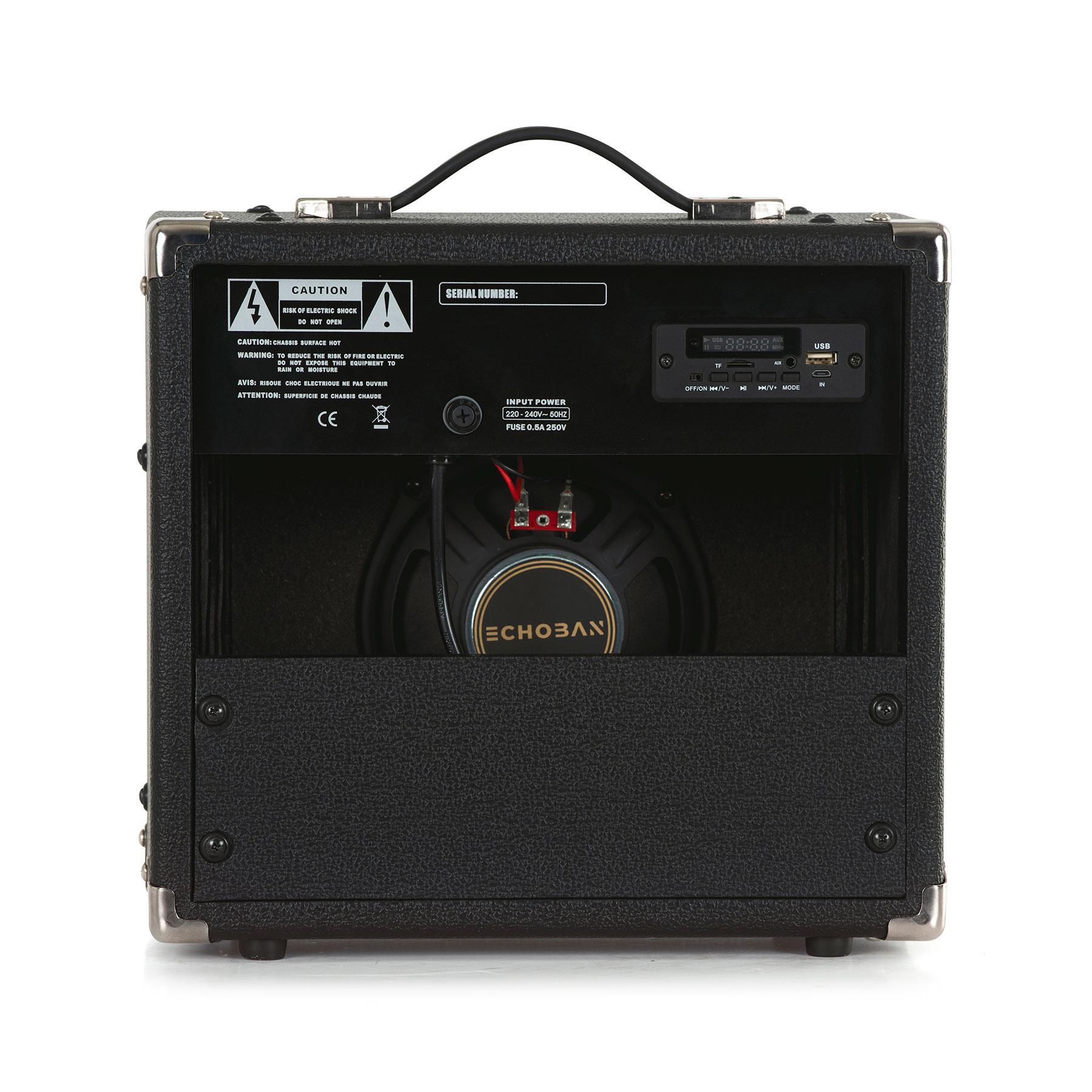 Echoban GA15USB 15 Watt Siyah Gitar Amfisi USB