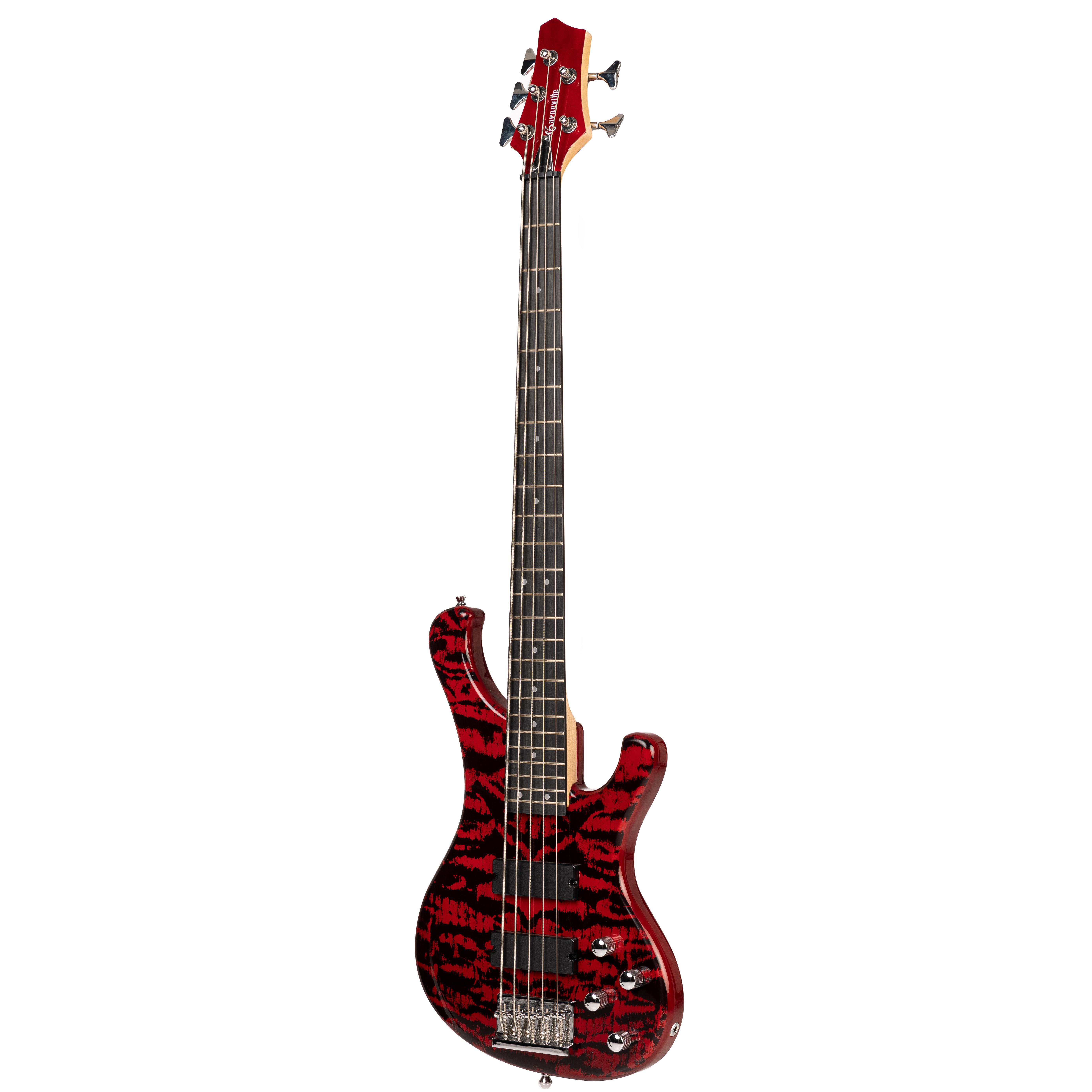 Zoppran Carneville Black Diamond Series BBD5RB Mat 5 Telli Bas Gitar
