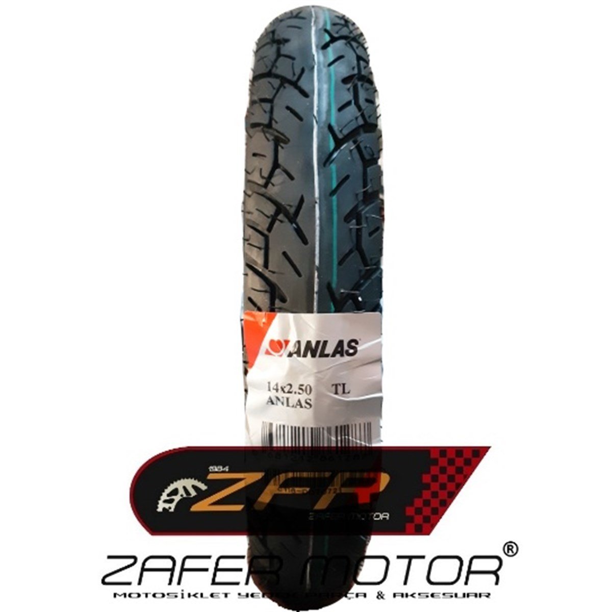 AnlaşMotosiklet LastikAnlas 14x2.50 Tubeless Elektrikli Bisiklet Lastik 2021 Üretim