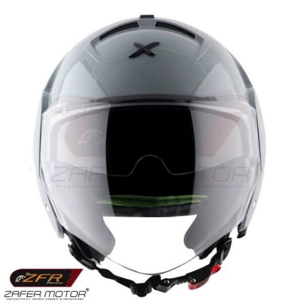 AxorKaskAxor Striker Nardo Gri Çenesiz Vizörlü Kask