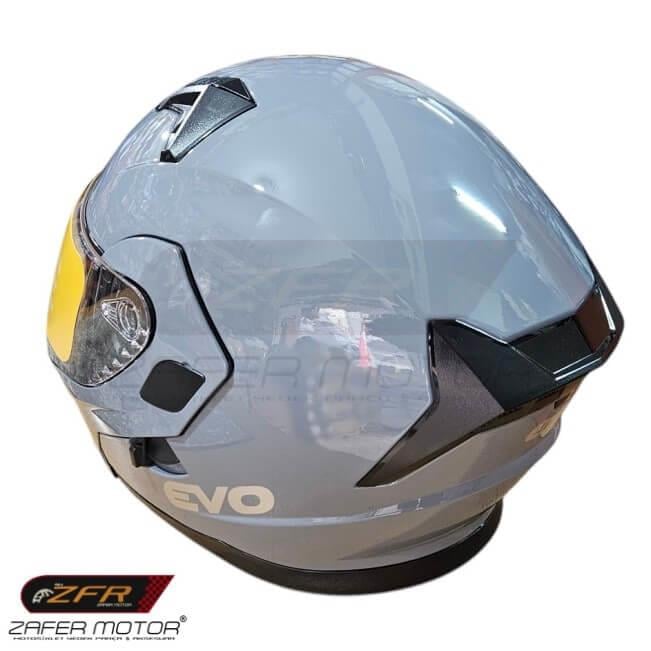 EVOKaskEvo FF906 Çene Açılır Vizörlü Nardo Gri Kask