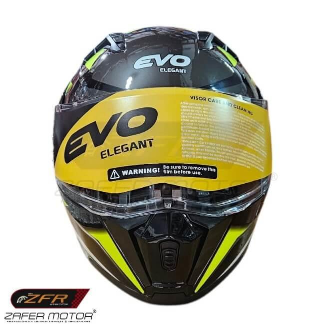 EVOKaskEvo FF906 Çene Açılır Vizörlü Neon Kask