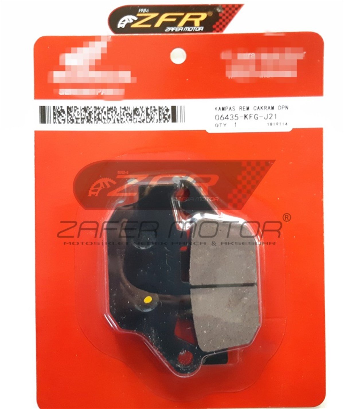 MarkasızFren ve EkipmanlarıHONDA CBR250 ARKA FREN BALATASI OEM