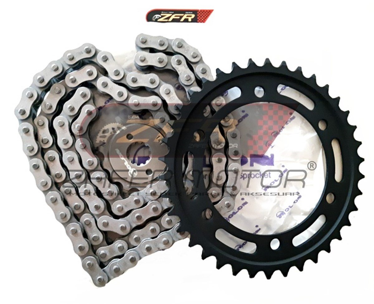 MarkasızYedek ParçaHONDA CBR250R ZİNCİR DİŞLİ SETİ ROLON (ORİNGLİ)