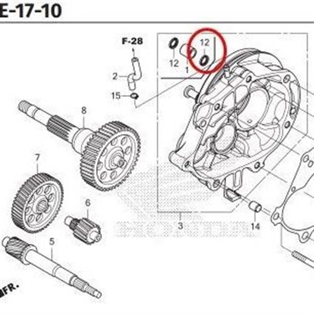 HondaYedek ParçaHonda Dio Arka Teker Mili Keçesi 91201K2CV01 Orijinal