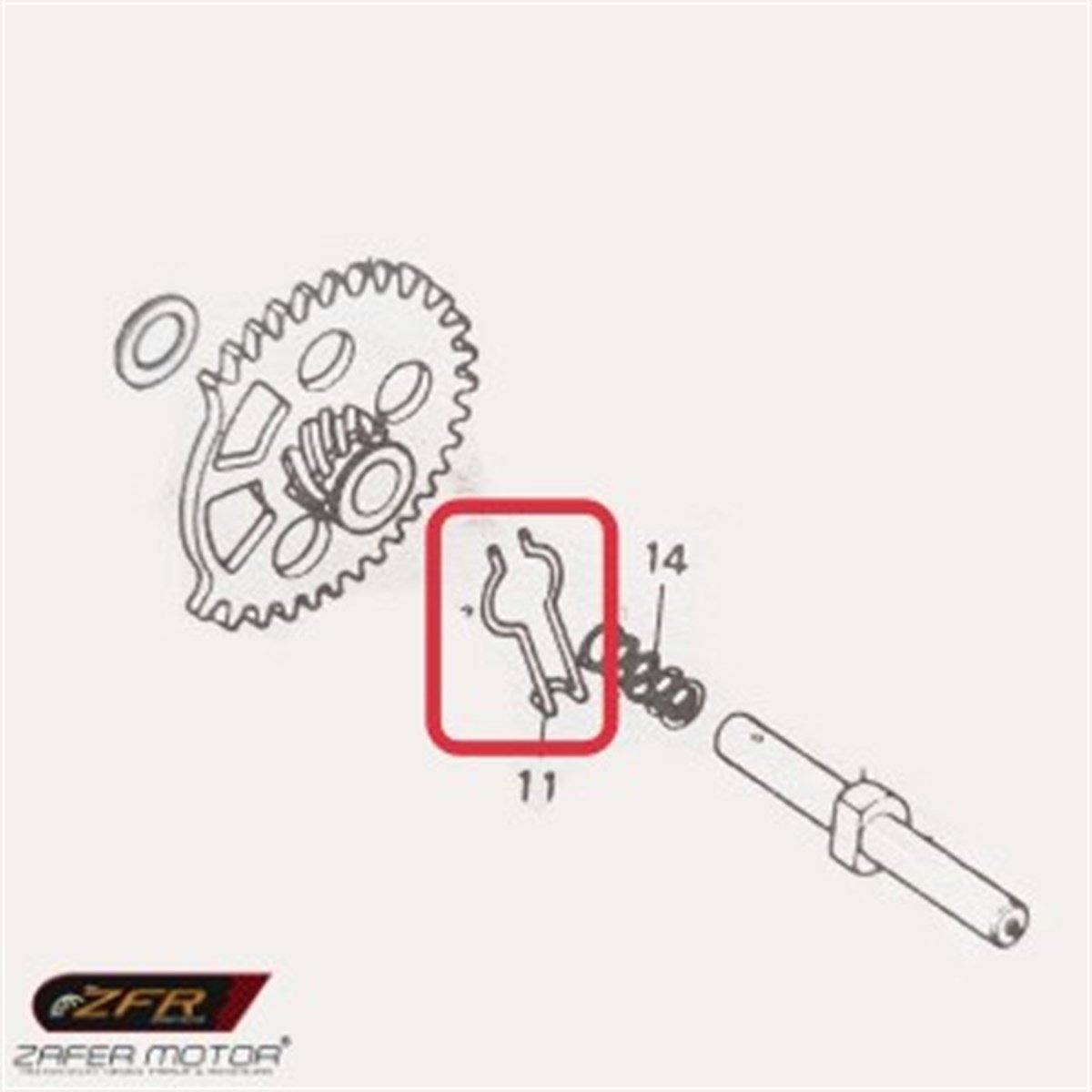 CSRYedek ParçaHonda Kinetic Nh100 Avare Dişli Baskı Yayı