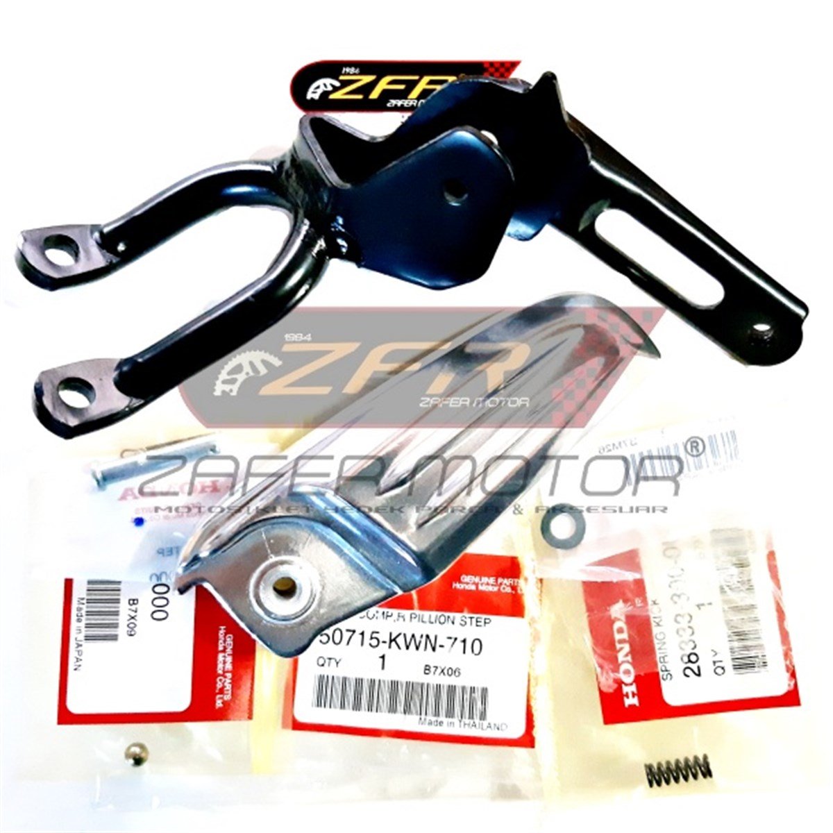HondaYedek ParçaHONDA PCX125 150 ARKA BASAMAK SAĞ KOMPLE ORJ 2011-17 50715KWN710
