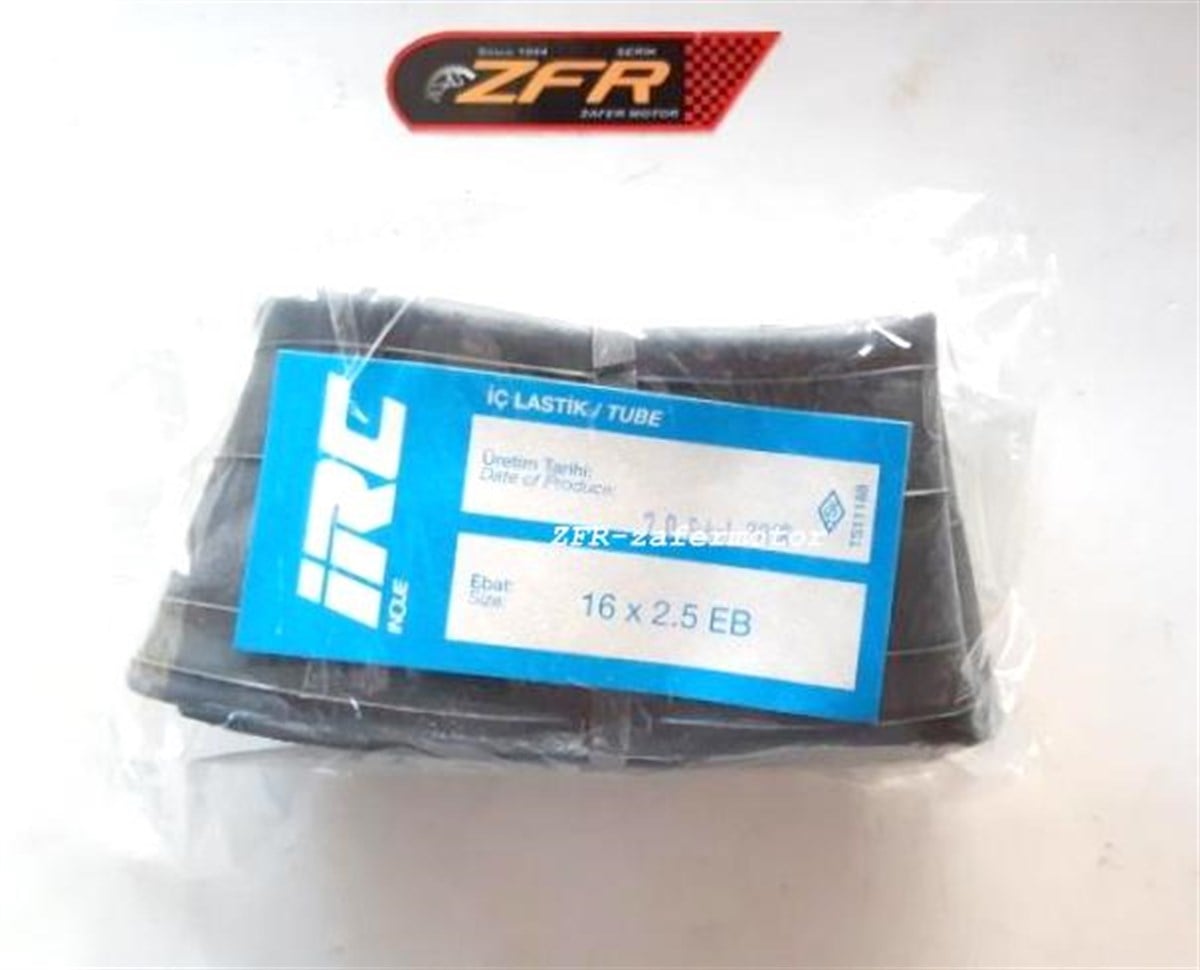 IrcMotosiklet LastikIRC 16X2.50 ELEKTRİKLİ BİSİKLET İÇ LASTİĞİ (EĞRİ SİBOP)