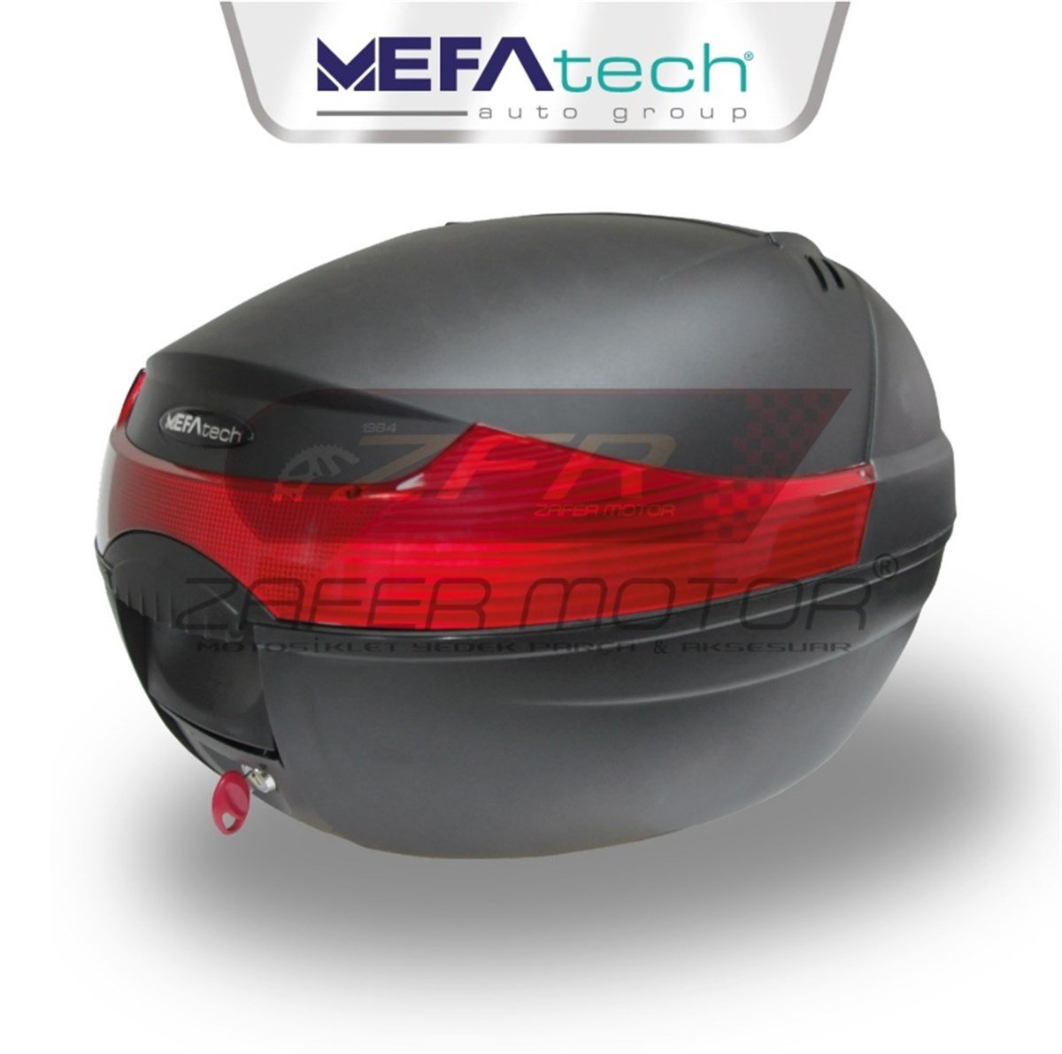 DiğerÇantaMEFA TECH MOTOSİKLET ARKA ÇANTA TOPCASE SİYAH 33 LİTRE