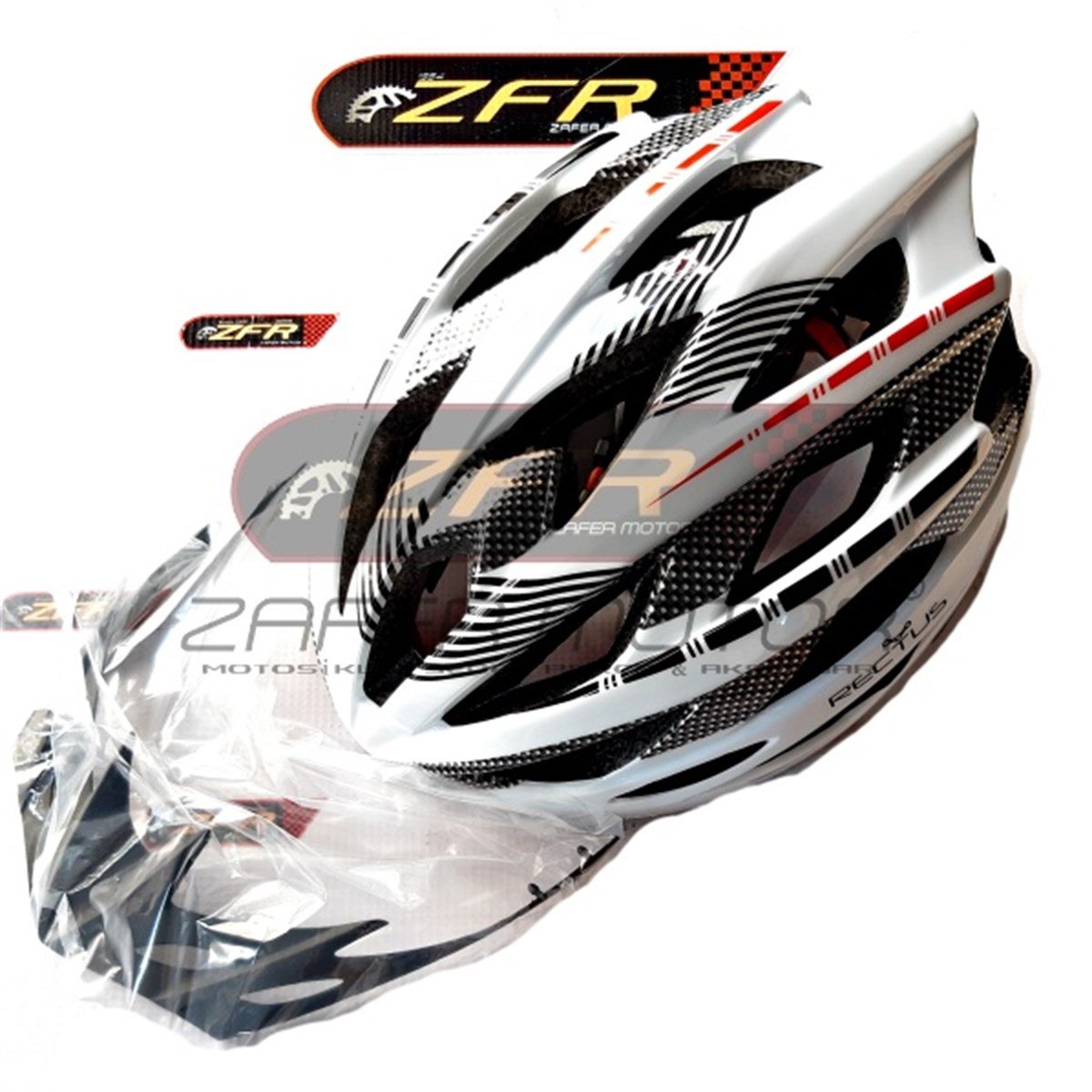 MoneroBisiklet kask kıyafetRECTUS YETİŞKİN BEYAZ BİSİKLET KASKI R9