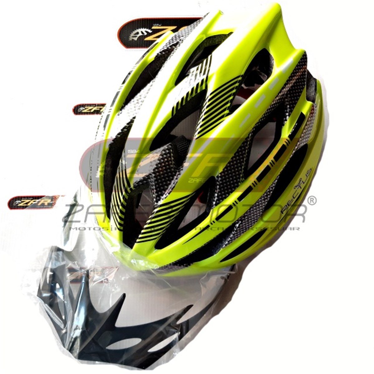 MoneroBisiklet kask kıyafetRECTUS YETİŞKİN NEON YEŞİL BİSİKLET KASKI R9