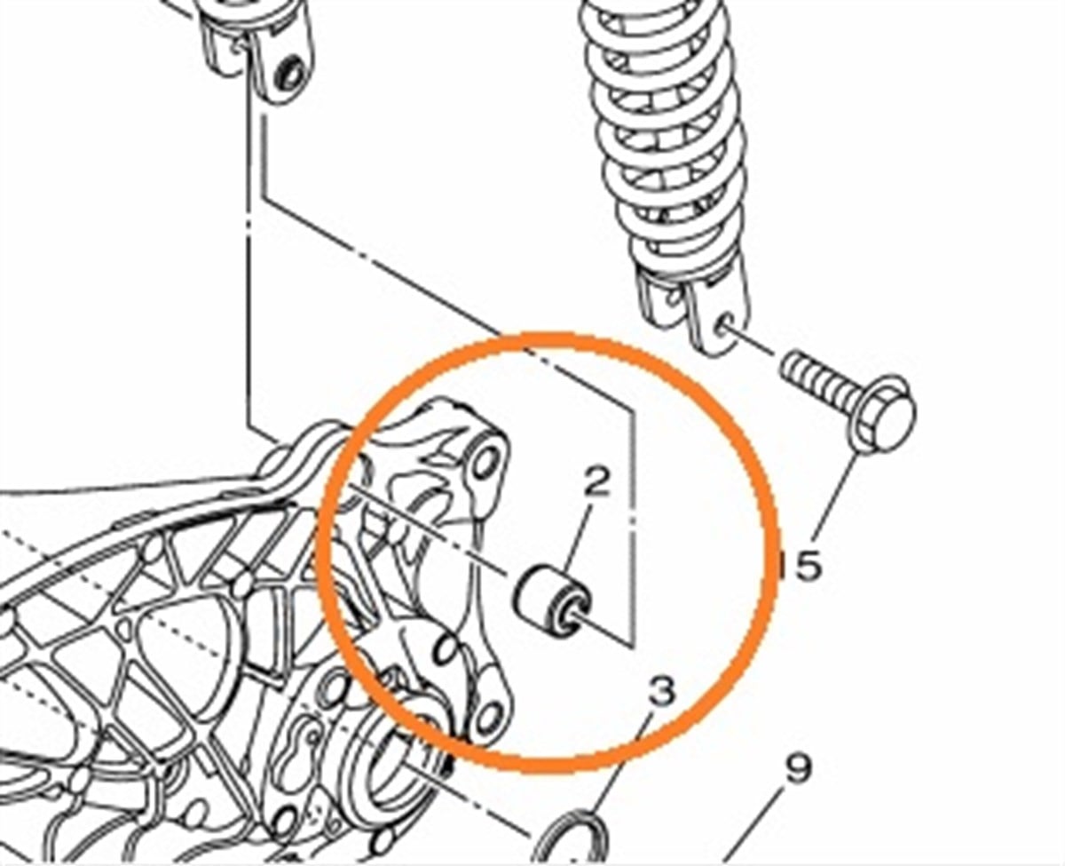 YamahaSüspansiyonYAMAHA NMAX ARKA AMORTİSÖR TAKOZU BURCU ALT 90388-08803