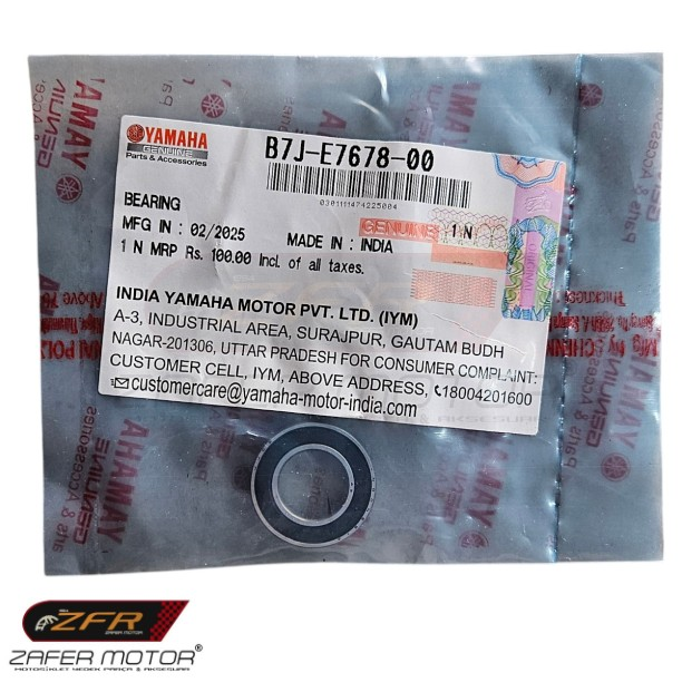 YamahaYedek ParçaYamaha Ray Zr Debriyaj Rulmanı Orijinal B7JE767800