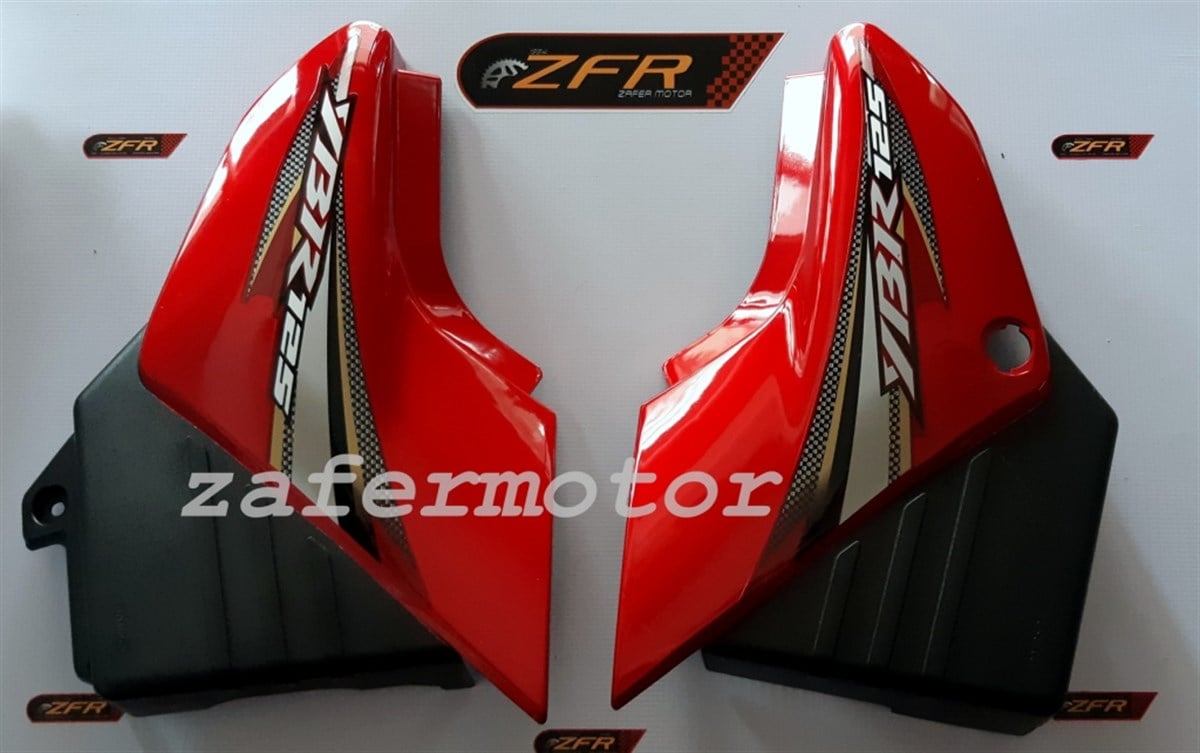 MarkasızYedek ParçaYAMAHA YBR125 AKÜ FİLTRE YAN KAPAK TAKIMI KIRMIZI / MAVİ 2009