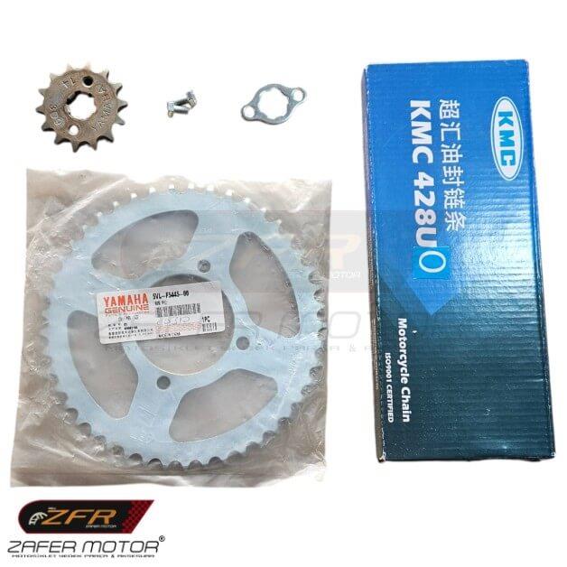 OEMYedek ParçaYamaha Ybr125 Zincir Dişli Takımı Oem Oringli